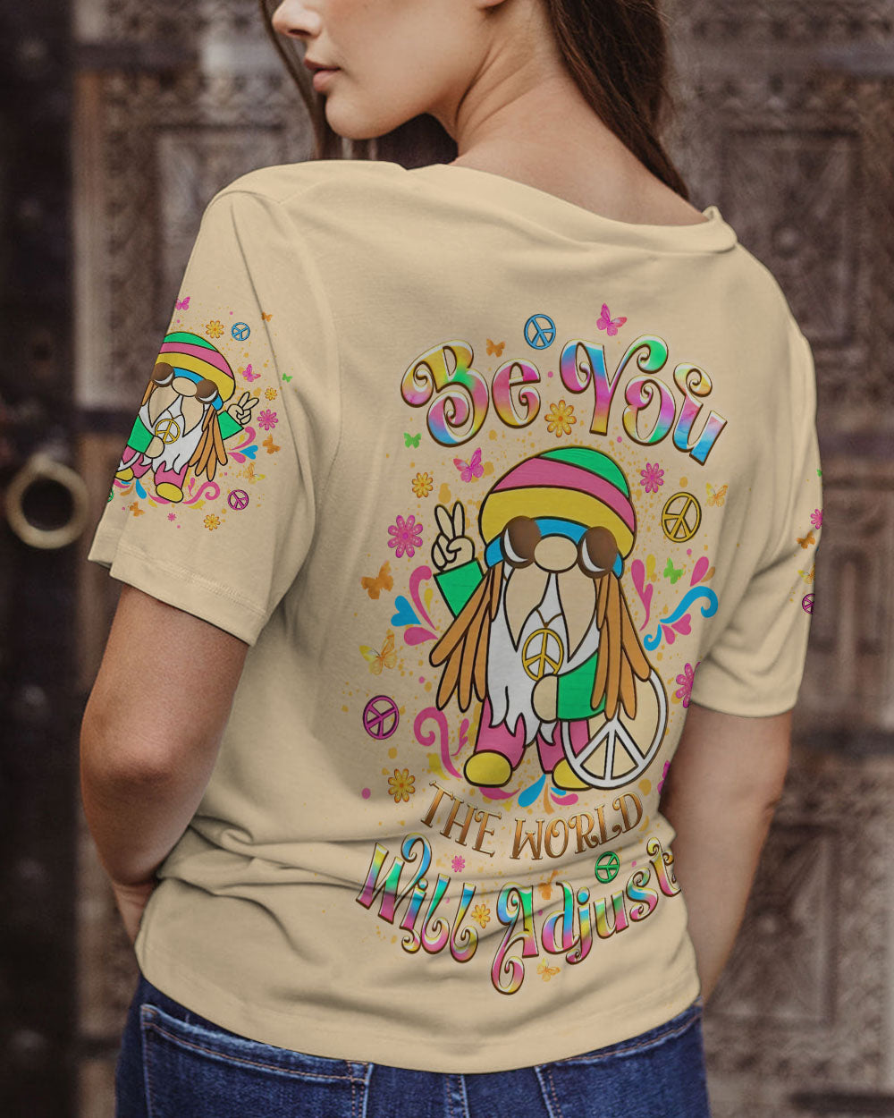 BE YOU THE WORLD WILL ADJUST FROG ALL OVER PRINT - YHLT2108243