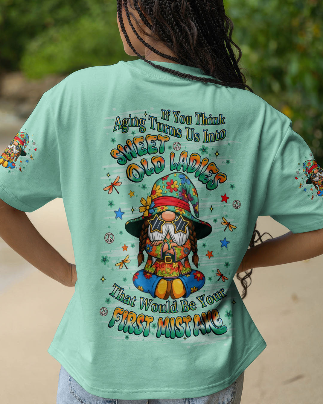 SWEET OLD LADIES GNOME ALL OVER PRINT - YHLT2111251
