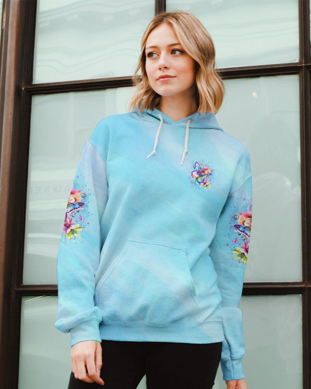 JUST BREATHE BUTTERFLY ALL OVER PRINT - YHLT2207242