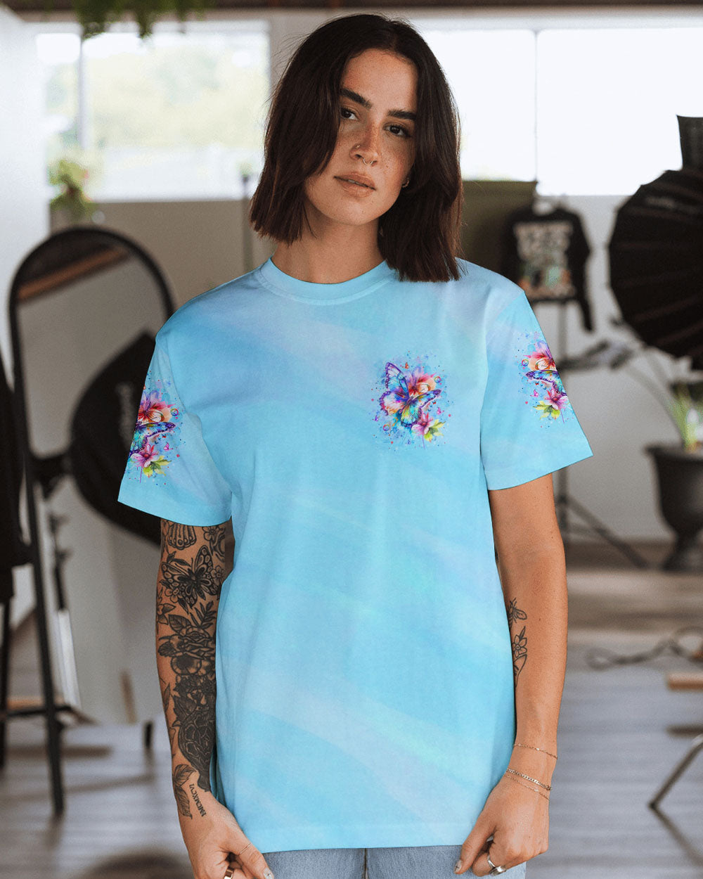 JUST BREATHE BUTTERFLY ALL OVER PRINT - YHLT2207242