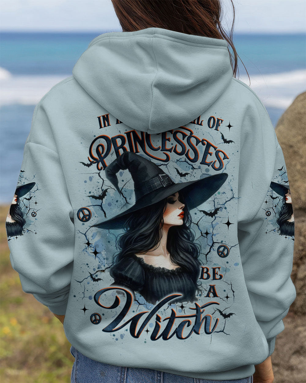 IN A WORLD FULL OF PRINCESSES BE A WITCH HALLOWEEN ALL OVER PRINT - YHLT2209252