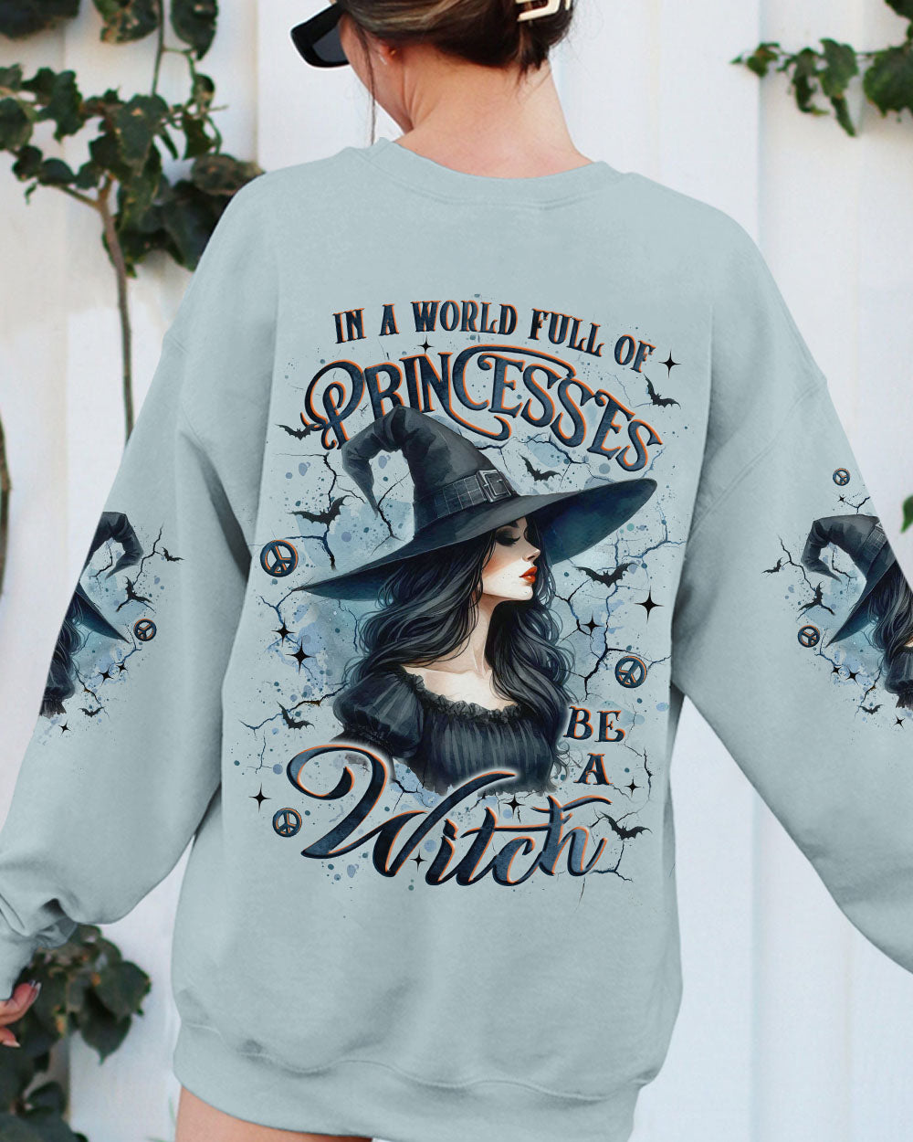 IN A WORLD FULL OF PRINCESSES BE A WITCH HALLOWEEN ALL OVER PRINT - YHLT2209252