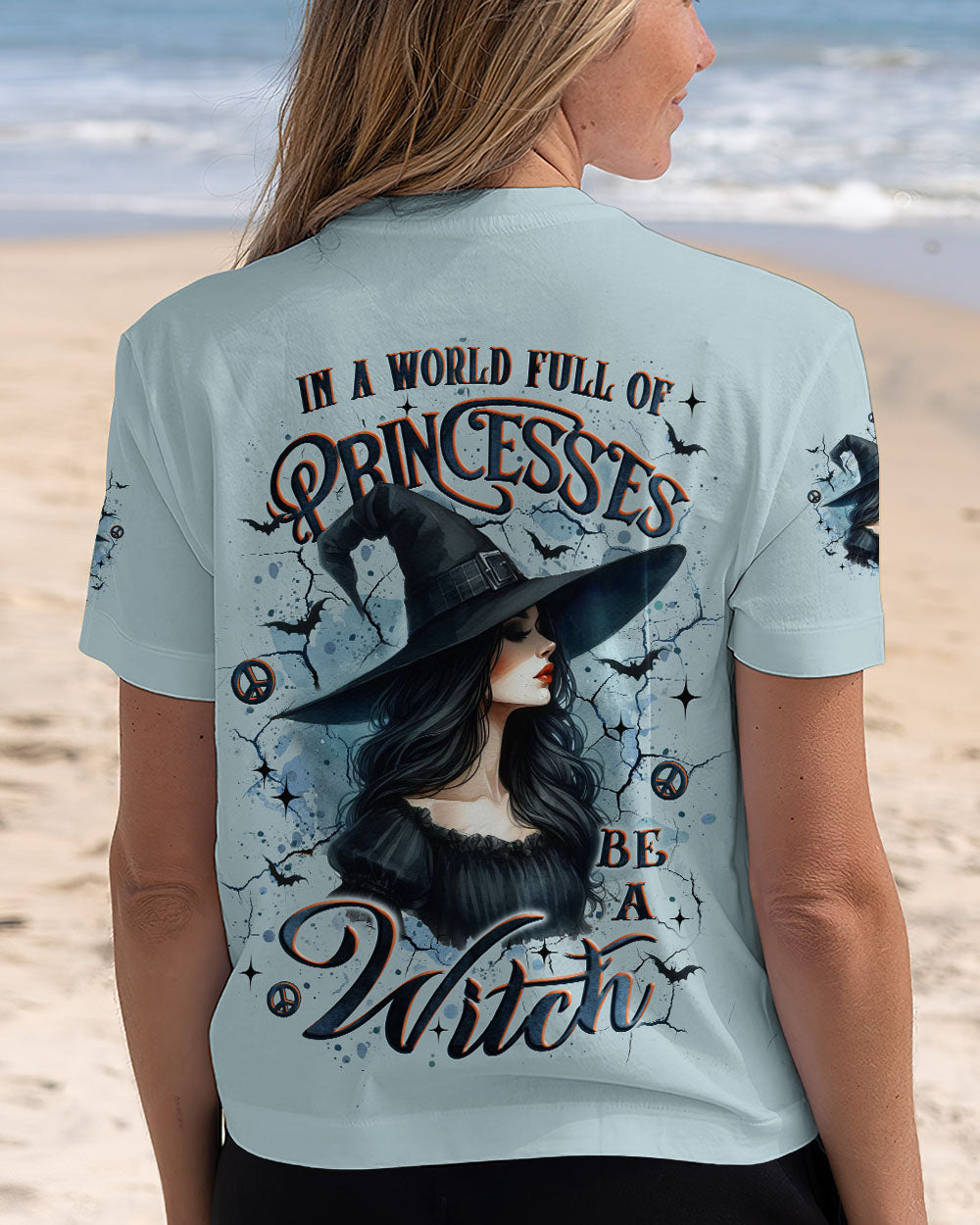 IN A WORLD FULL OF PRINCESSES BE A WITCH HALLOWEEN ALL OVER PRINT - YHLT2209252