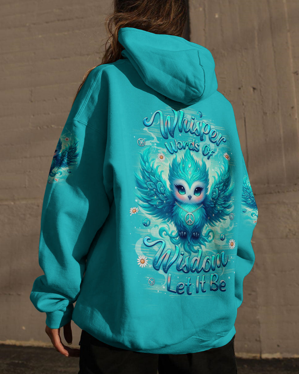 WHISPER WORDS OF WISDOM LET IT BE OWL ALL OVER PRINT - YHLT2212252