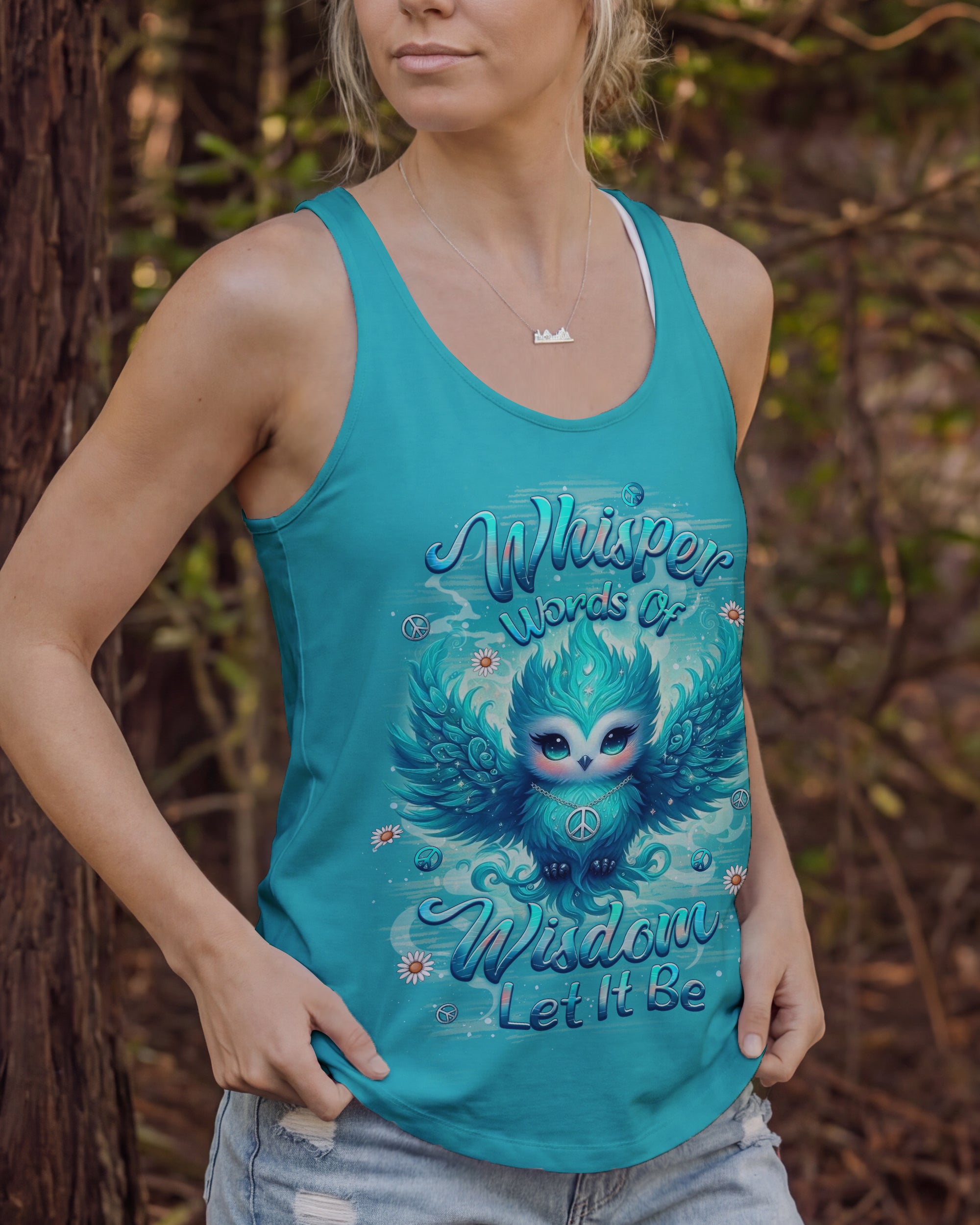 WHISPER WORDS OF WISDOM LET IT BE OWL ALL OVER PRINT - YHLT2212252