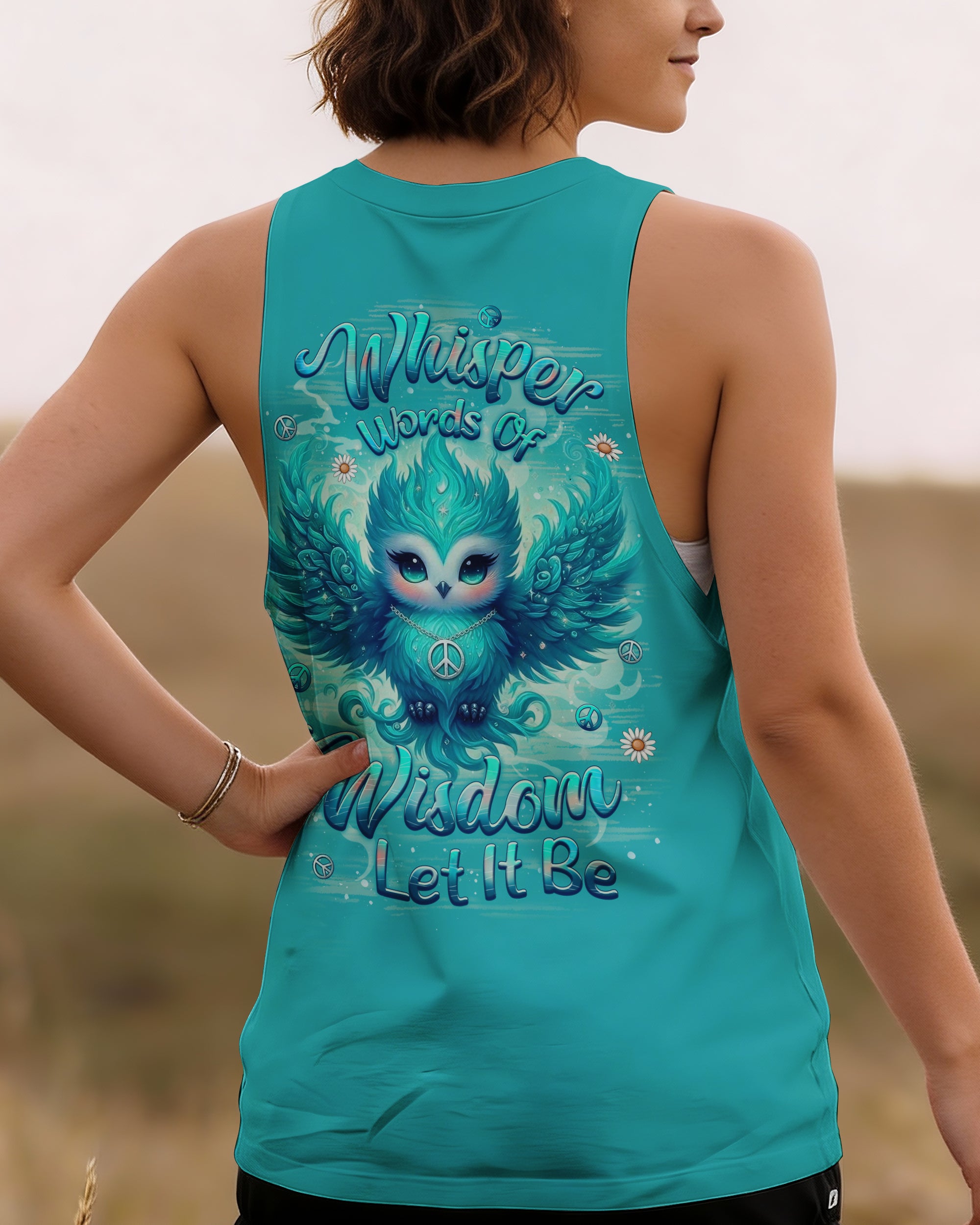 WHISPER WORDS OF WISDOM LET IT BE OWL ALL OVER PRINT - YHLT2212252