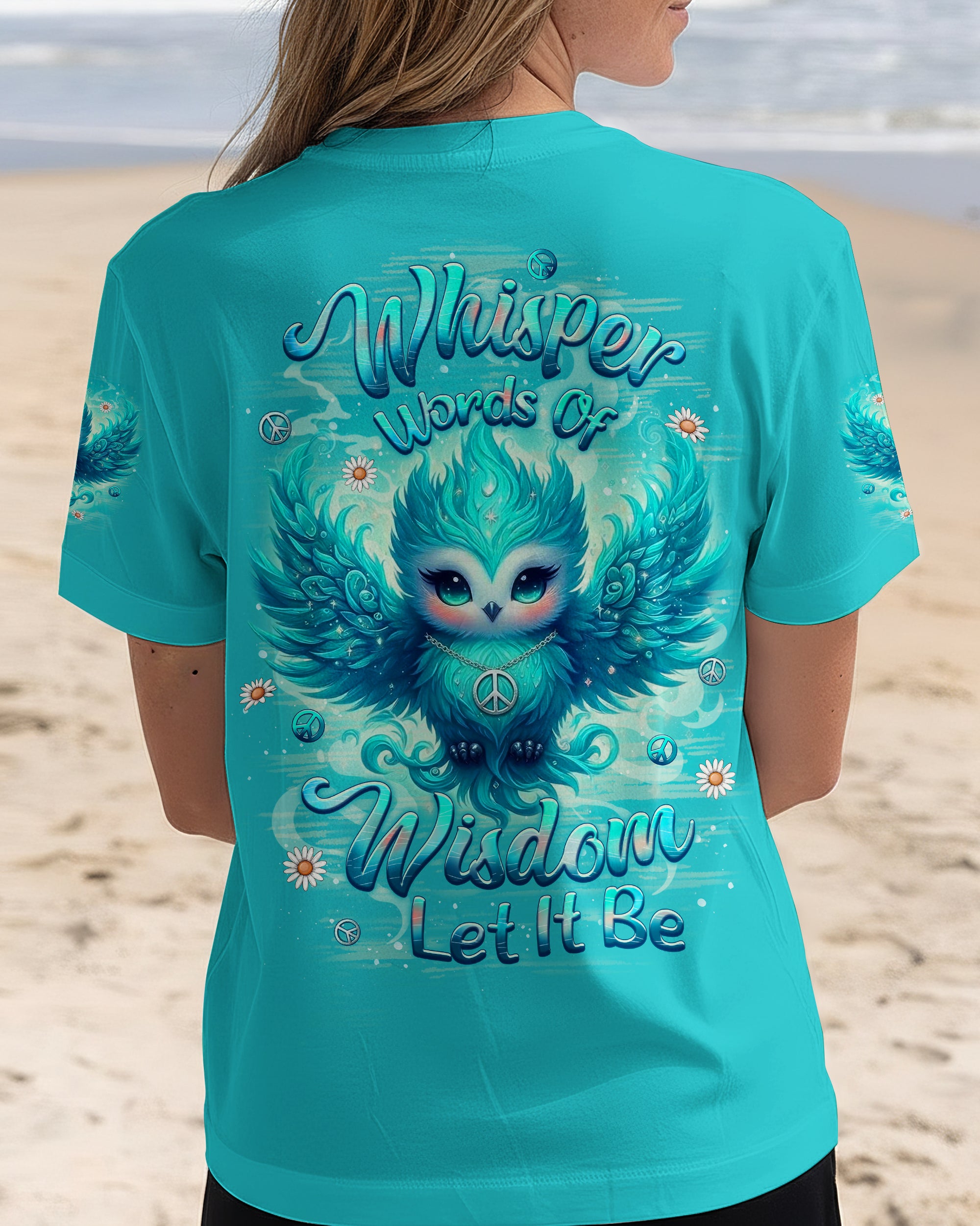 WHISPER WORDS OF WISDOM LET IT BE OWL ALL OVER PRINT - YHLT2212252