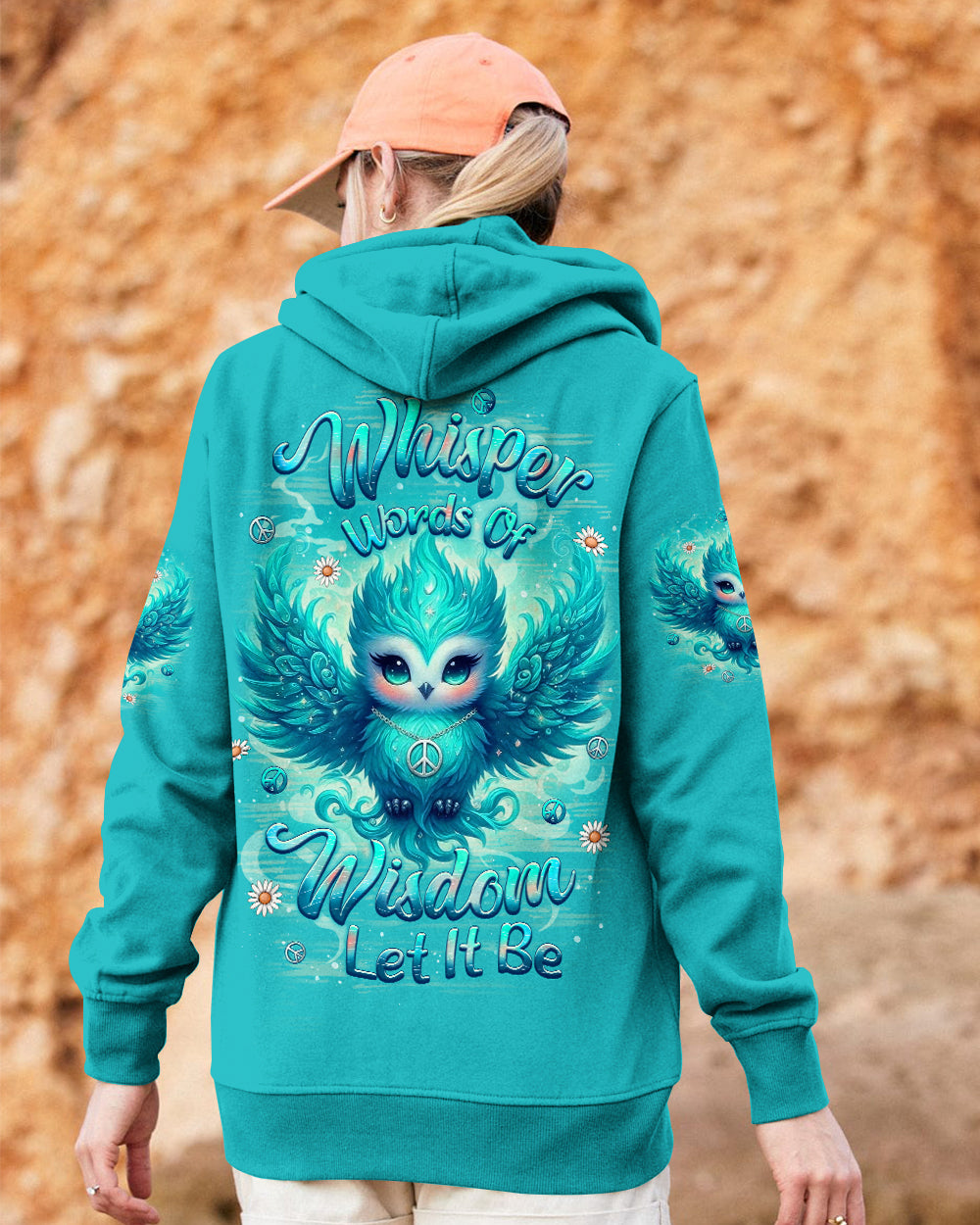 WHISPER WORDS OF WISDOM LET IT BE OWL ALL OVER PRINT - YHLT2212252