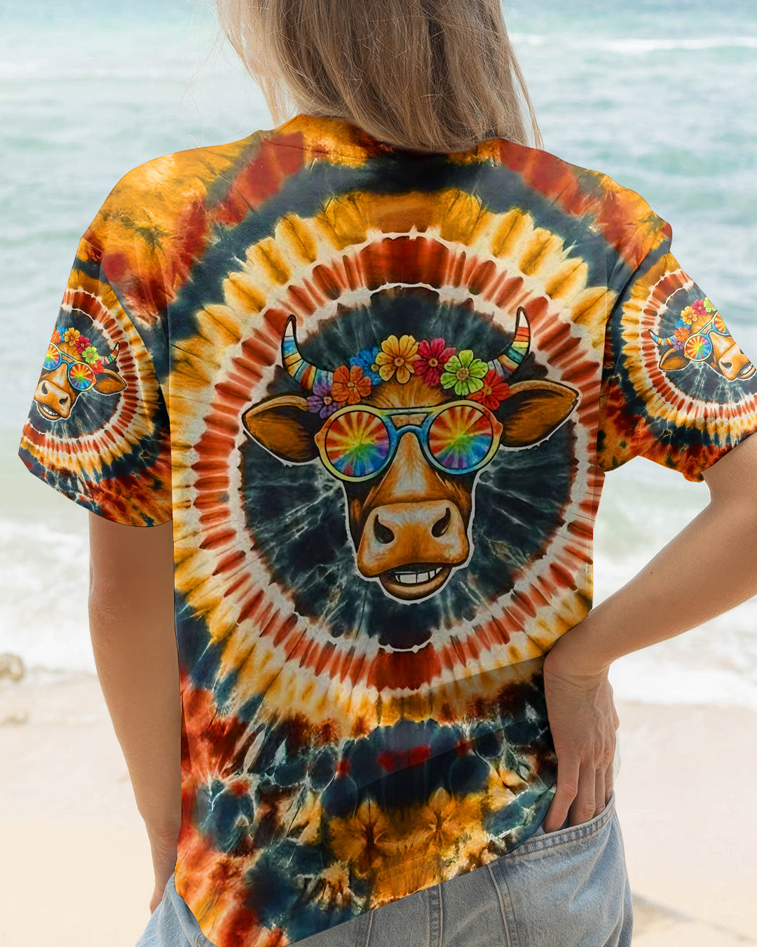 COOL GROOVY AMBER HEIFER ALL OVER PRINT - YHLT2301261