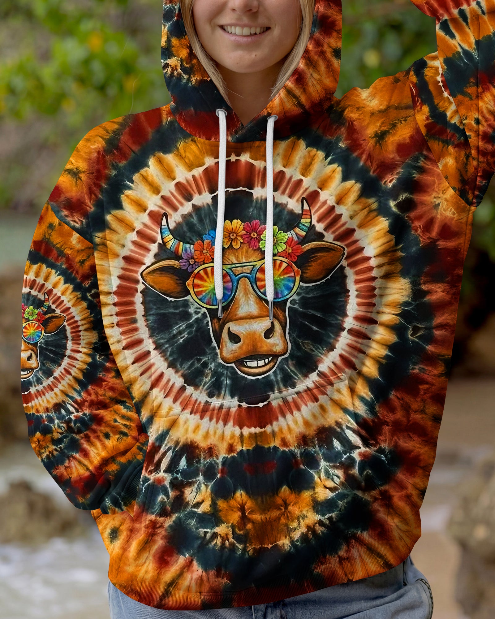COOL GROOVY AMBER HEIFER ALL OVER PRINT - YHLT2301261