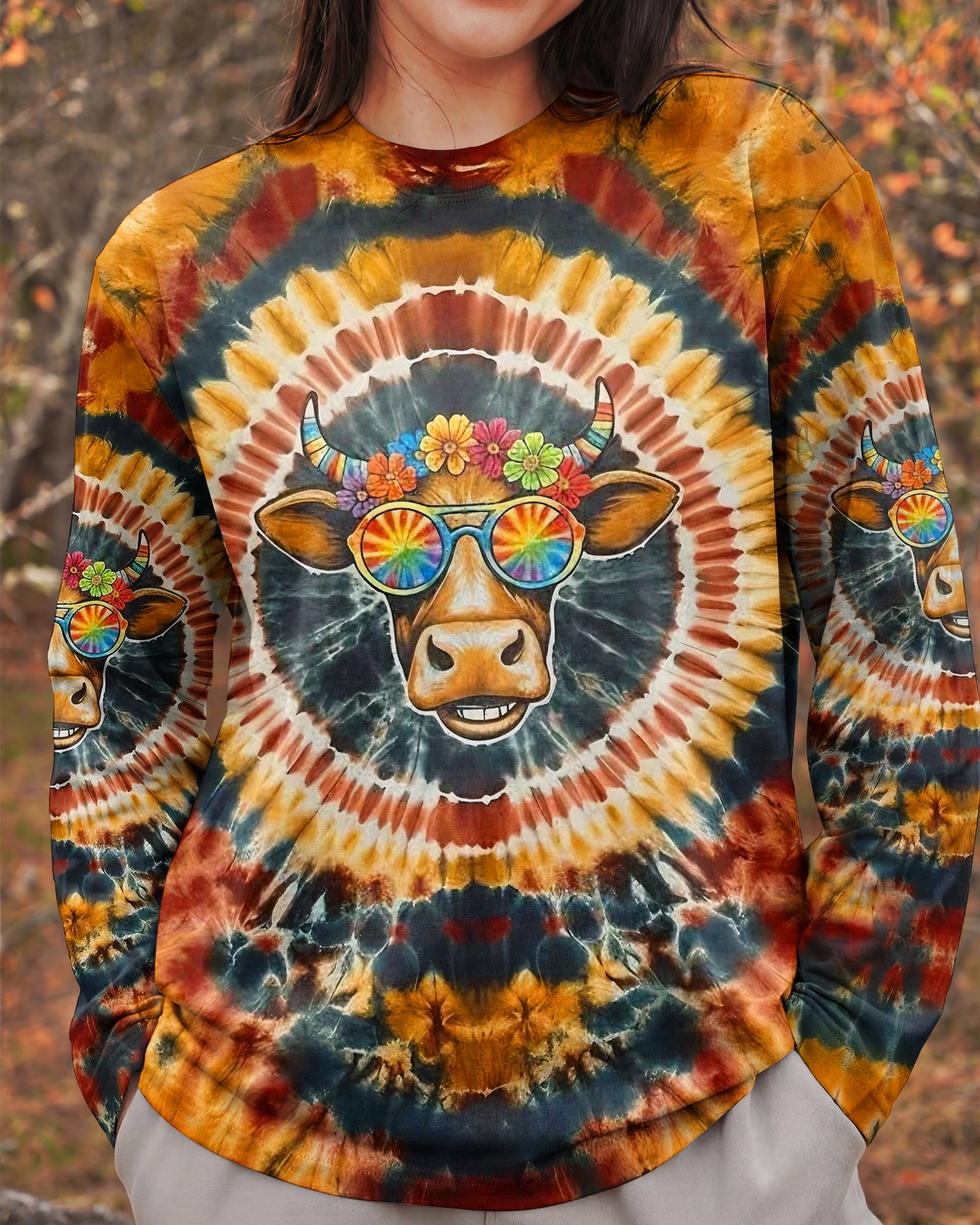 COOL GROOVY AMBER HEIFER ALL OVER PRINT - YHLT2301261