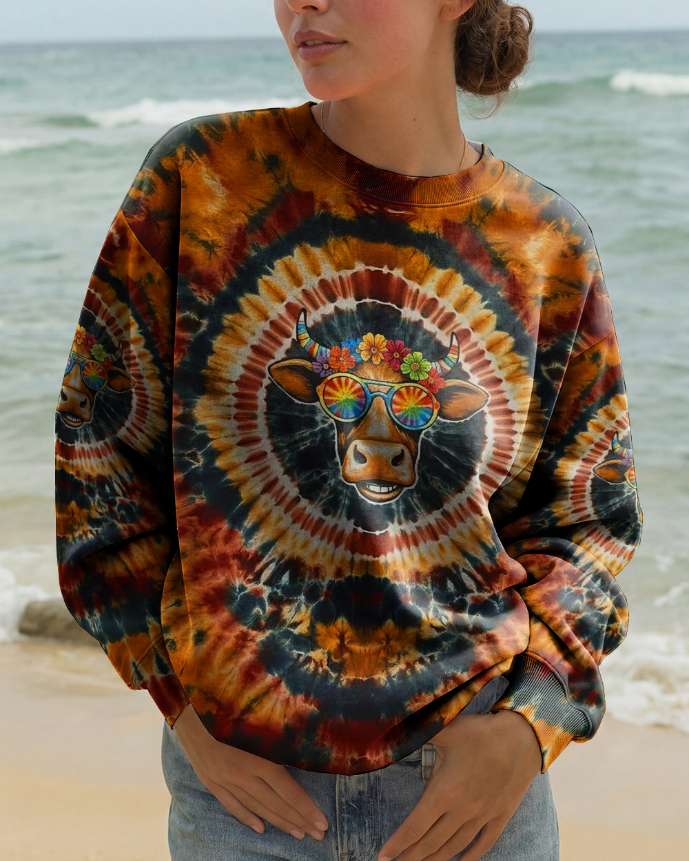 COOL GROOVY AMBER HEIFER ALL OVER PRINT - YHLT2301261