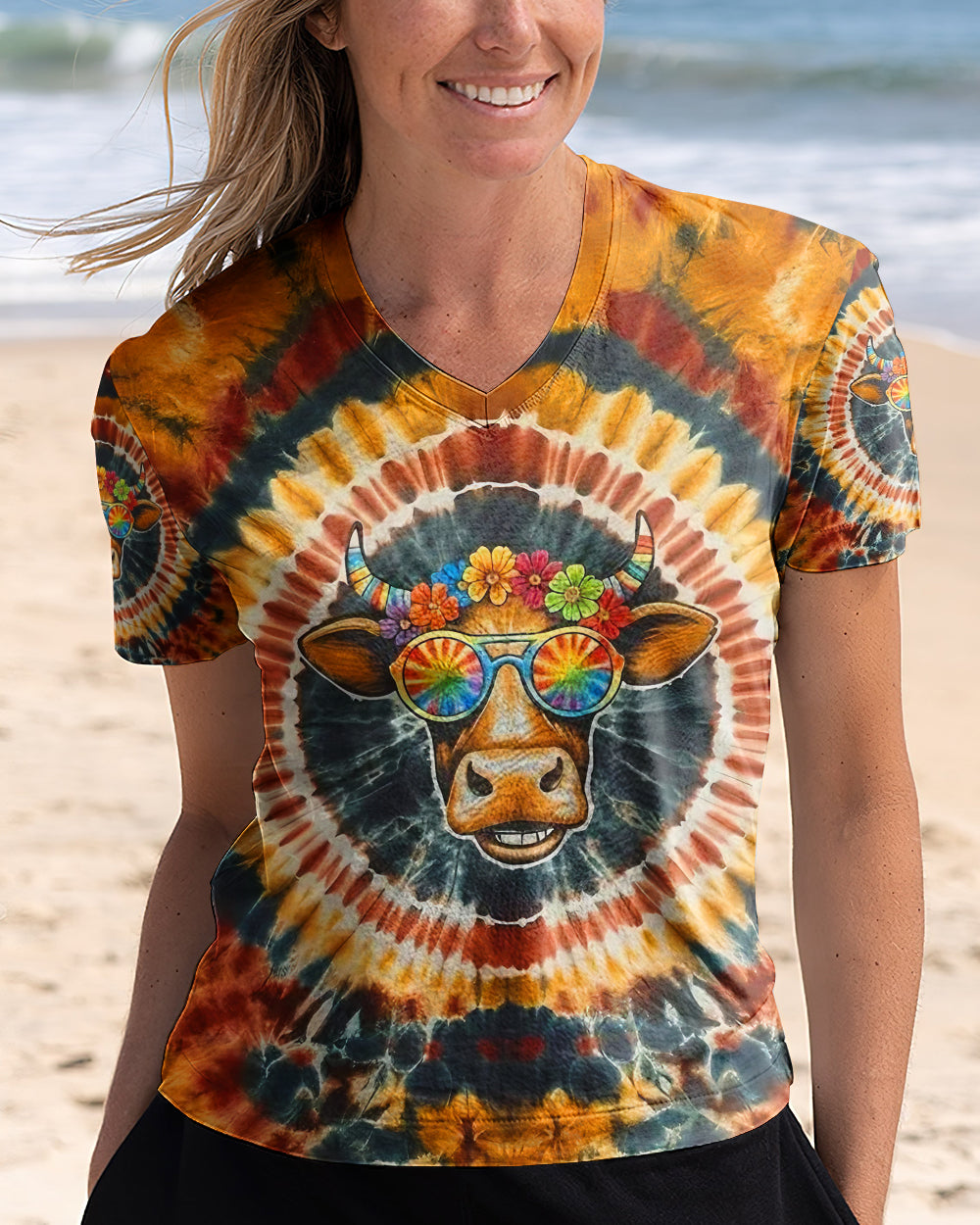 COOL GROOVY AMBER HEIFER ALL OVER PRINT - YHLT2301261