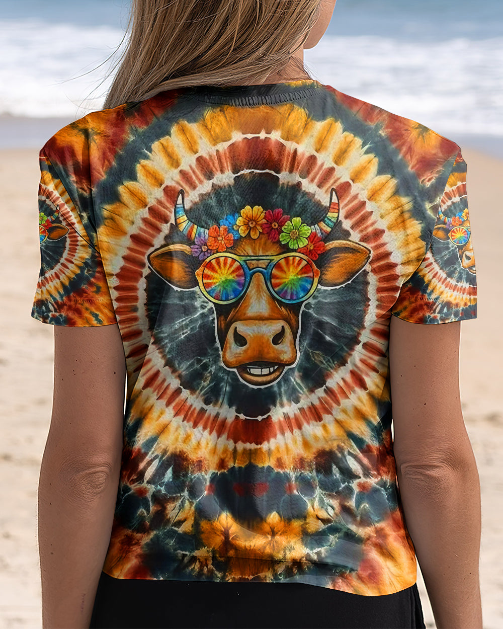 COOL GROOVY AMBER HEIFER ALL OVER PRINT - YHLT2301261