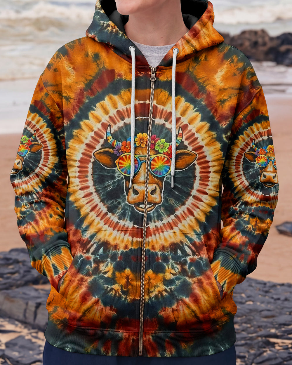 COOL GROOVY AMBER HEIFER ALL OVER PRINT - YHLT2301261