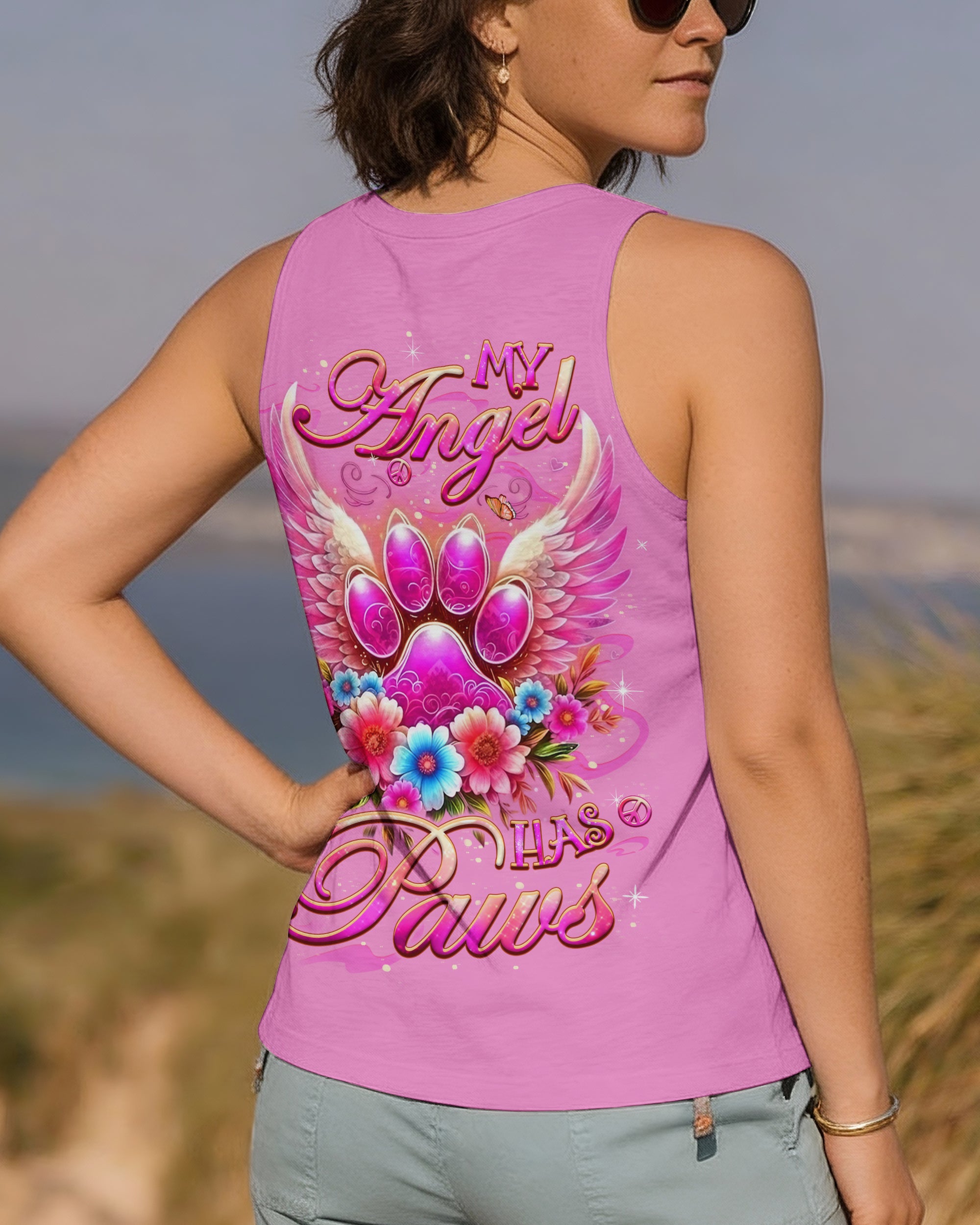 MY ANGEL HAS PAWS ALL OVER PRINT - YHLT2312252