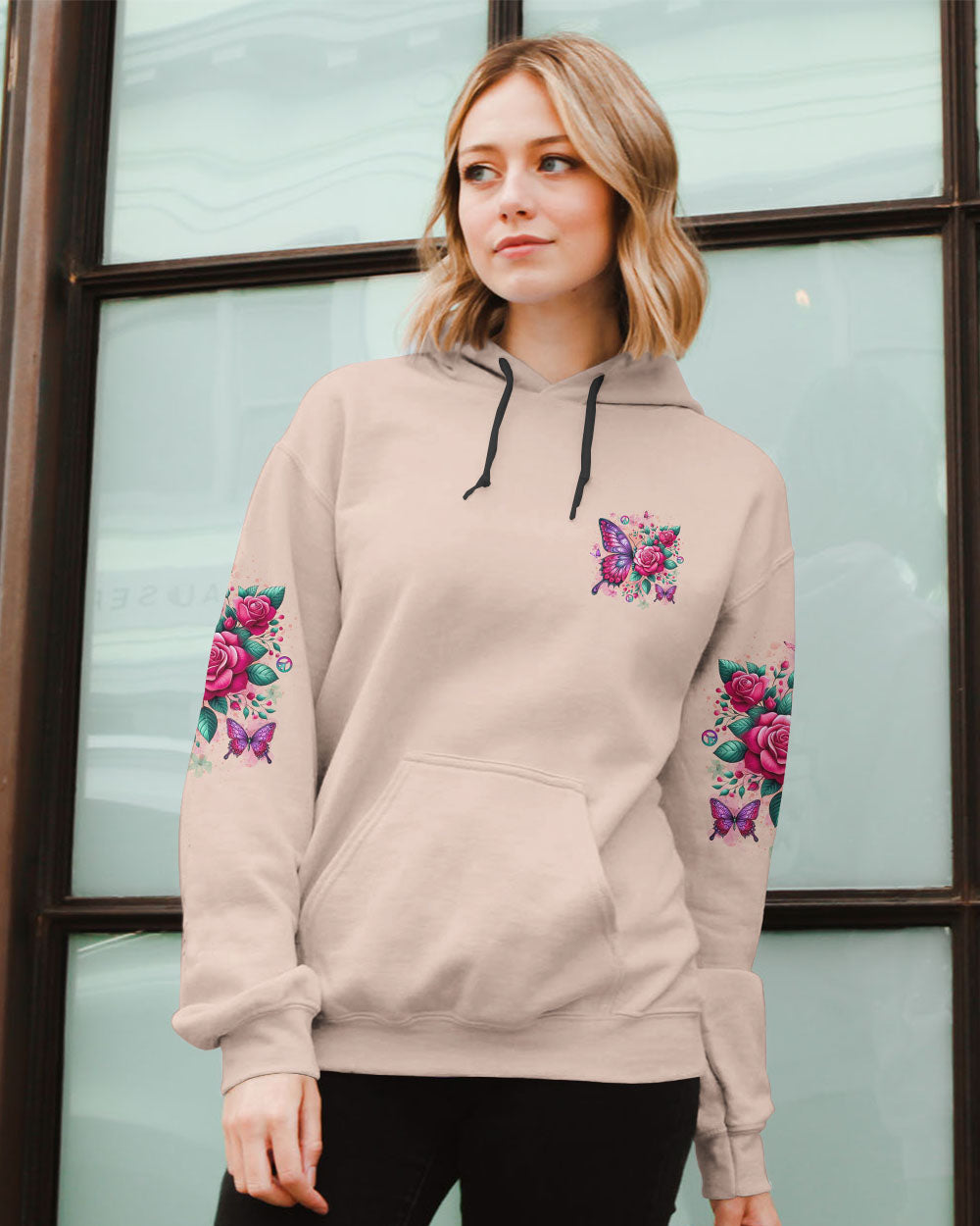 DON'T BE AFRAID TO TRANSFORM BUTTERFLY ALL OVER PRINT - YHLT2401251