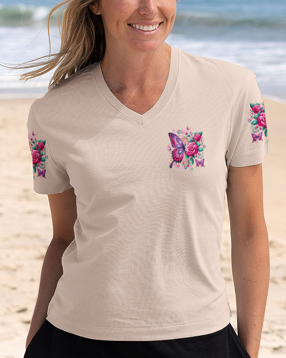 DON'T BE AFRAID TO TRANSFORM BUTTERFLY ALL OVER PRINT - YHLT2401251