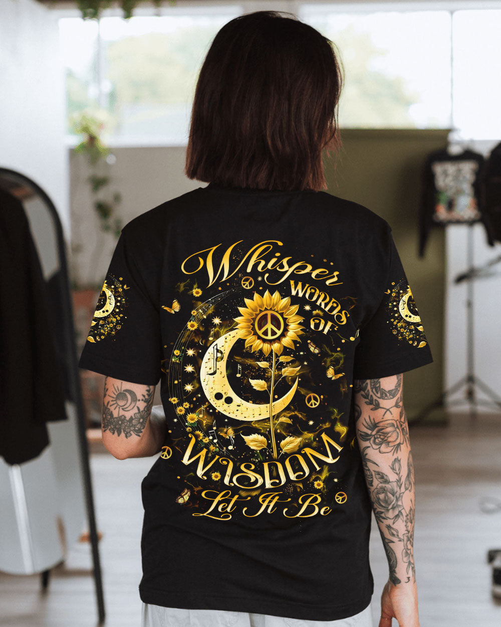 WHISPER WORDS OF WISDOM LET IT BE SUNFLOWER ALL OVER PRINT - YHLT2403253