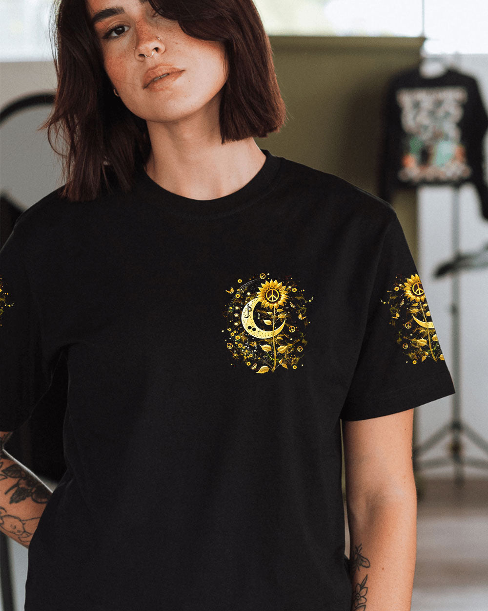 WHISPER WORDS OF WISDOM LET IT BE SUNFLOWER ALL OVER PRINT - YHLT2403253