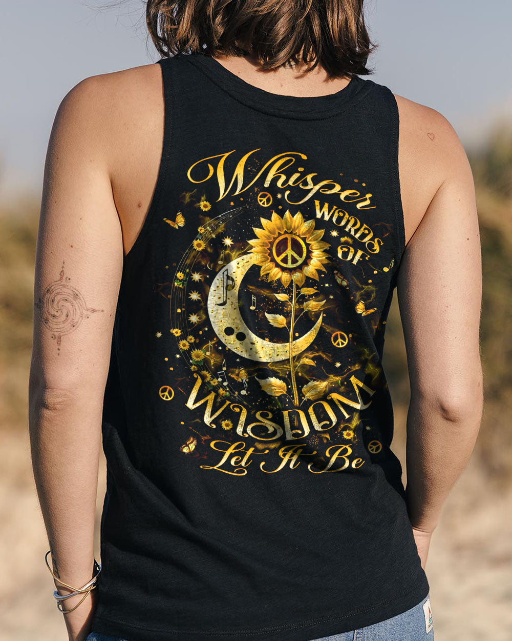 WHISPER WORDS OF WISDOM LET IT BE SUNFLOWER ALL OVER PRINT - YHLT2403253