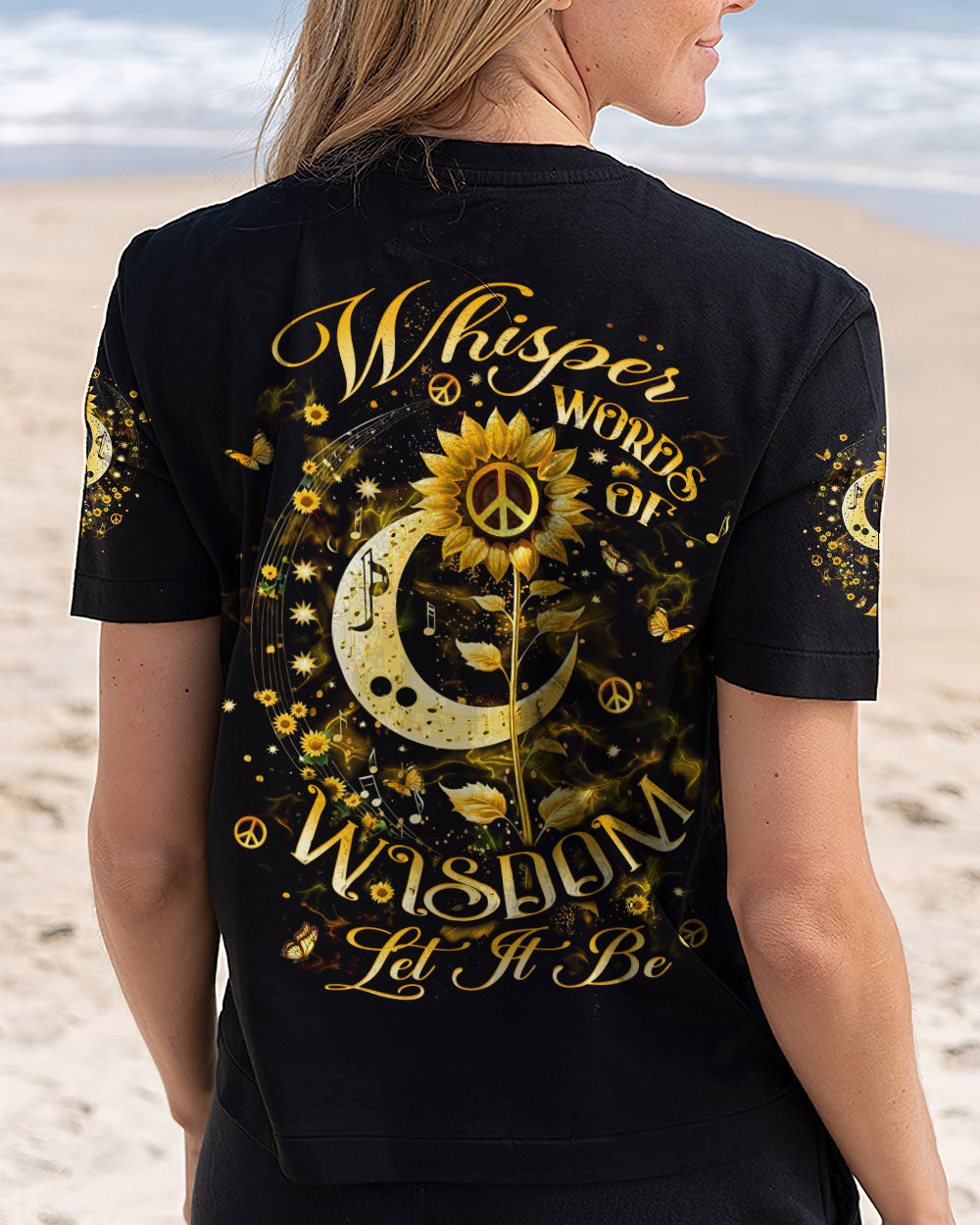WHISPER WORDS OF WISDOM LET IT BE SUNFLOWER ALL OVER PRINT - YHLT2403253