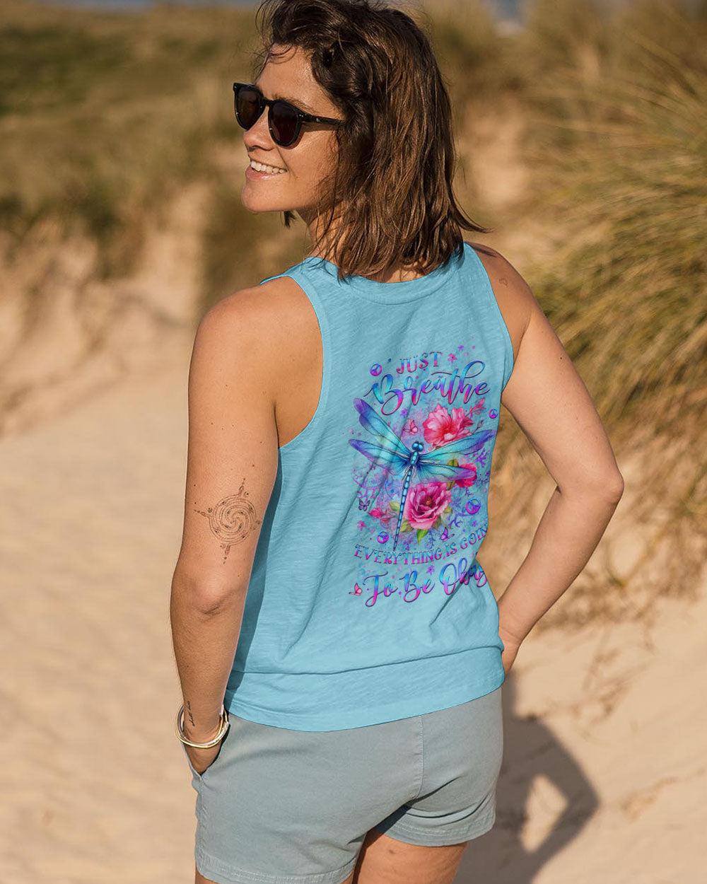 JUST BREATHE DRAGONFLY ALL OVER PRINT - YHLT2406242