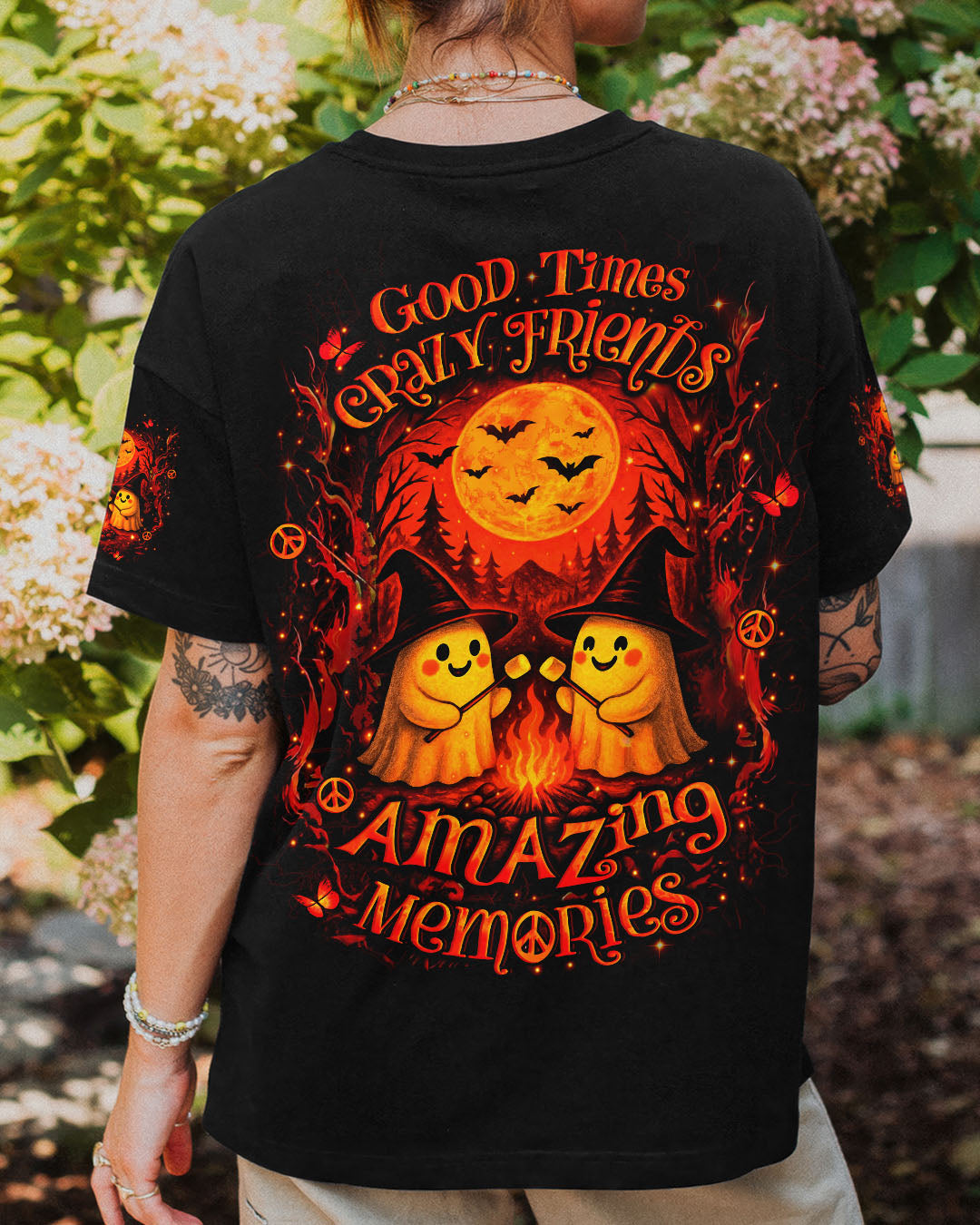 GOOD TIMES CRAZY FRIEND HALLOWEEN ALL OVER PRINT - YHLT2407253