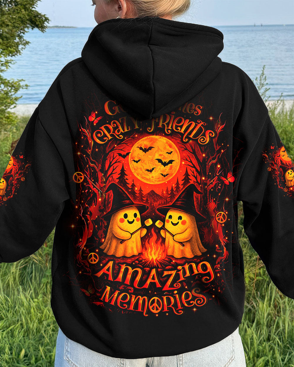 GOOD TIMES CRAZY FRIEND HALLOWEEN ALL OVER PRINT - YHLT2407253