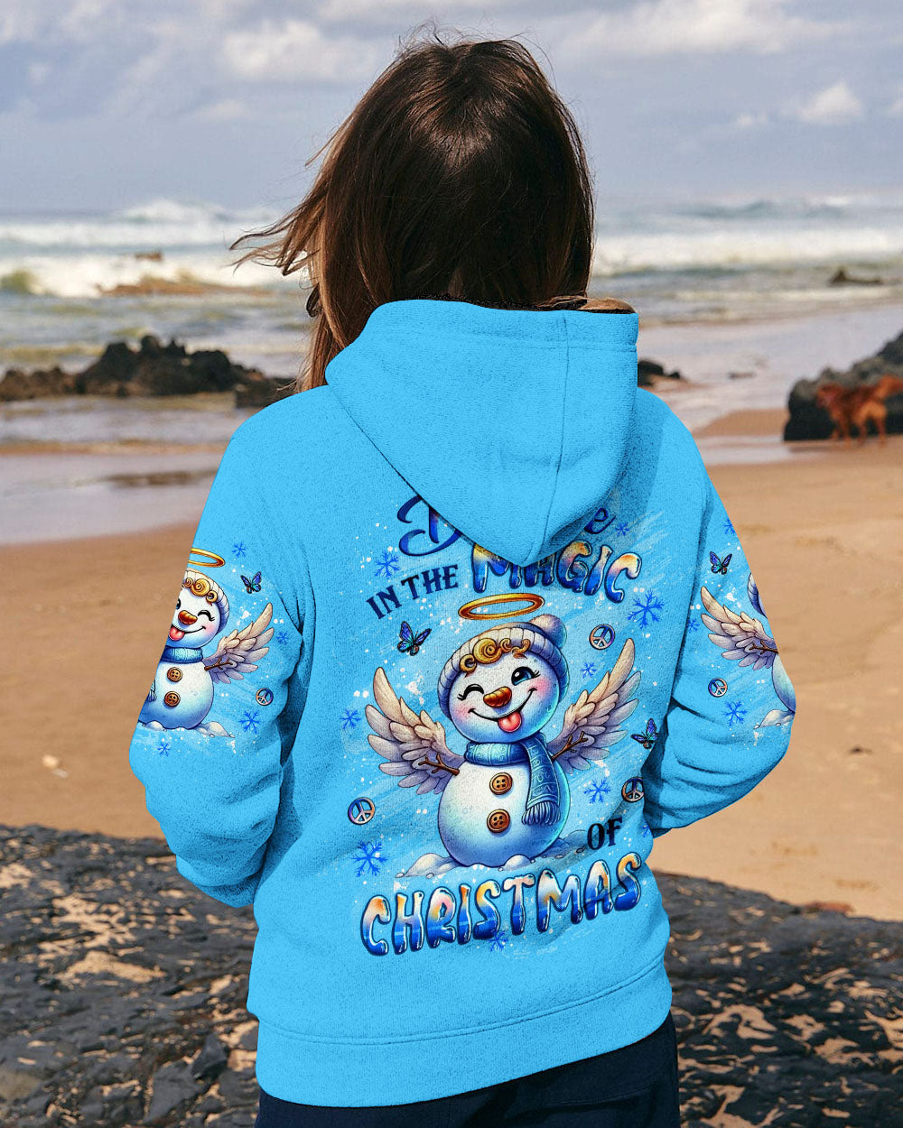 BELIEVE IN THE MAGIC OF CHRISTMAS SNOWMAN ALL OVER PRINT - YHLT2410253