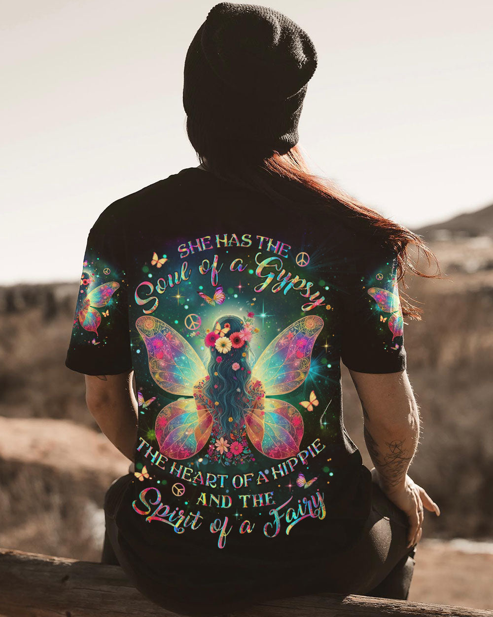 SPIRIT OF A FAIRY HIPPIE GIRL ALL OVER PRINT - YHLT2411232