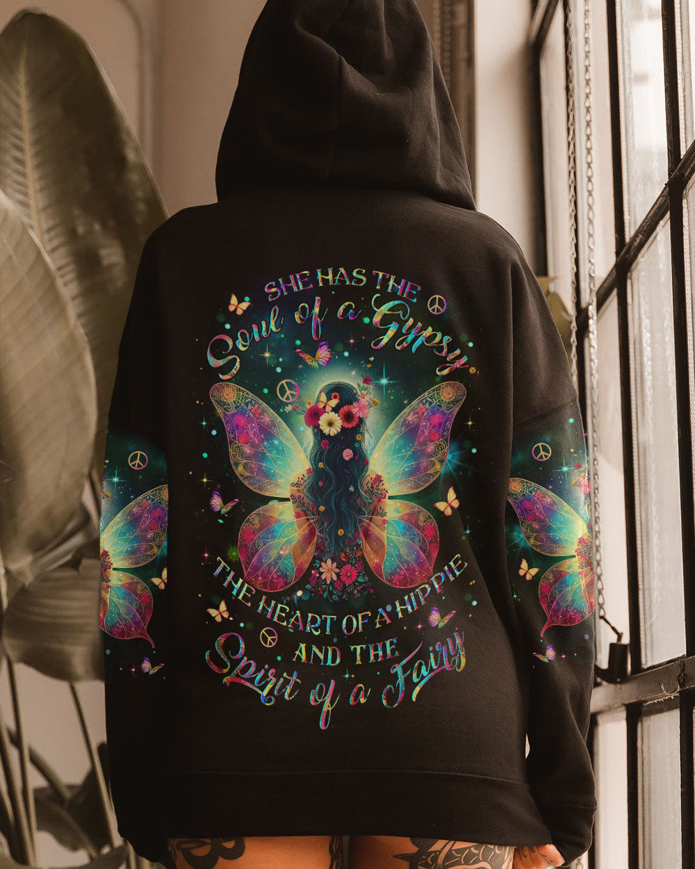 SPIRIT OF A FAIRY HIPPIE GIRL ALL OVER PRINT - YHLT2411232