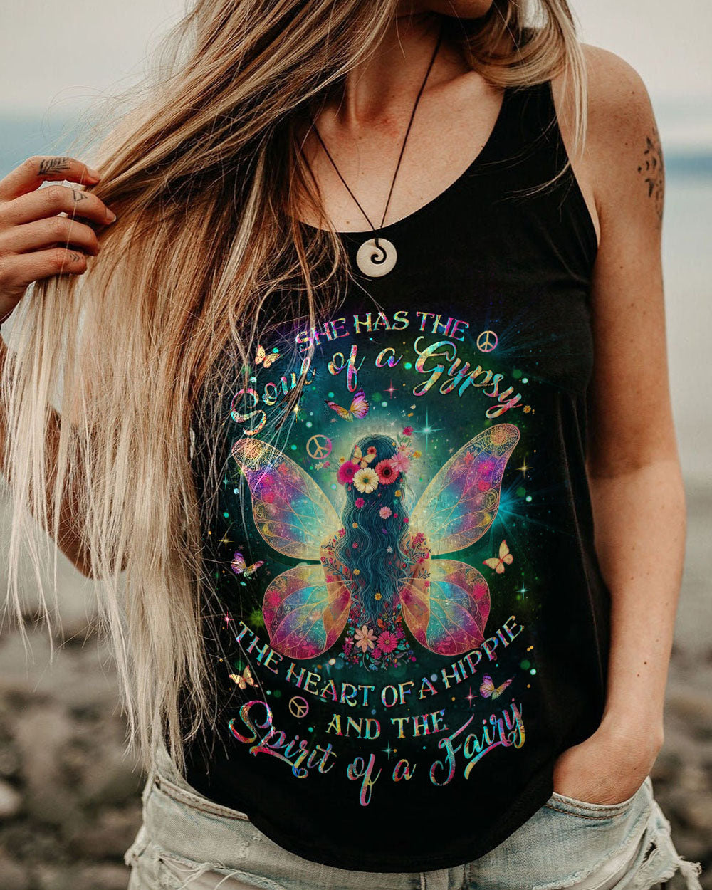 SPIRIT OF A FAIRY HIPPIE GIRL ALL OVER PRINT - YHLT2411232