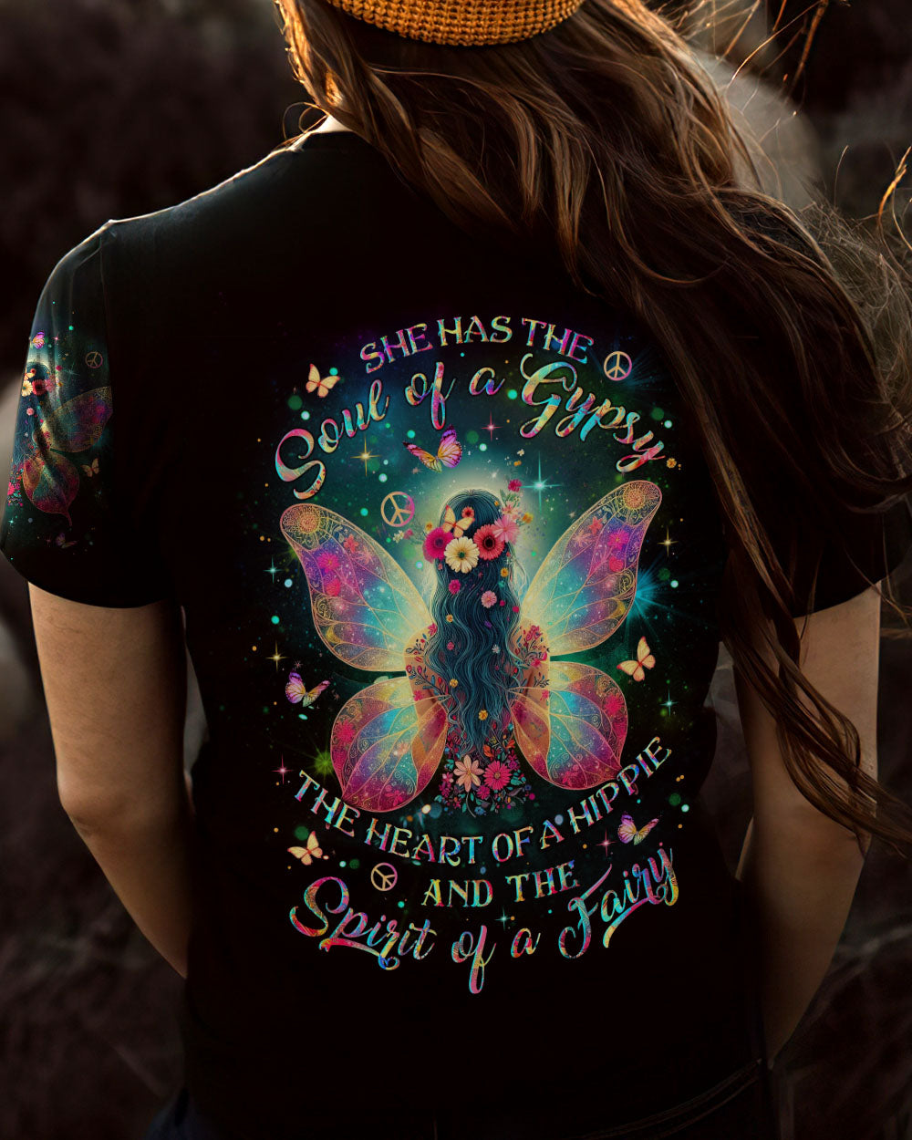 SPIRIT OF A FAIRY HIPPIE GIRL ALL OVER PRINT - YHLT2411232