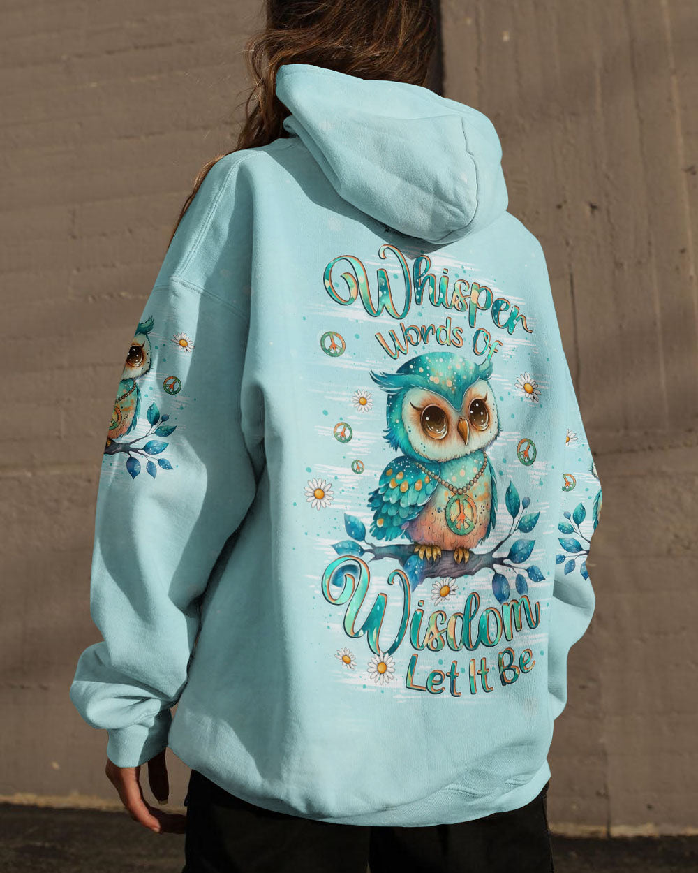 WHISPER WORDS OF WISDOM LET IT BE OWL ALL OVER PRINT - YHLT2411251