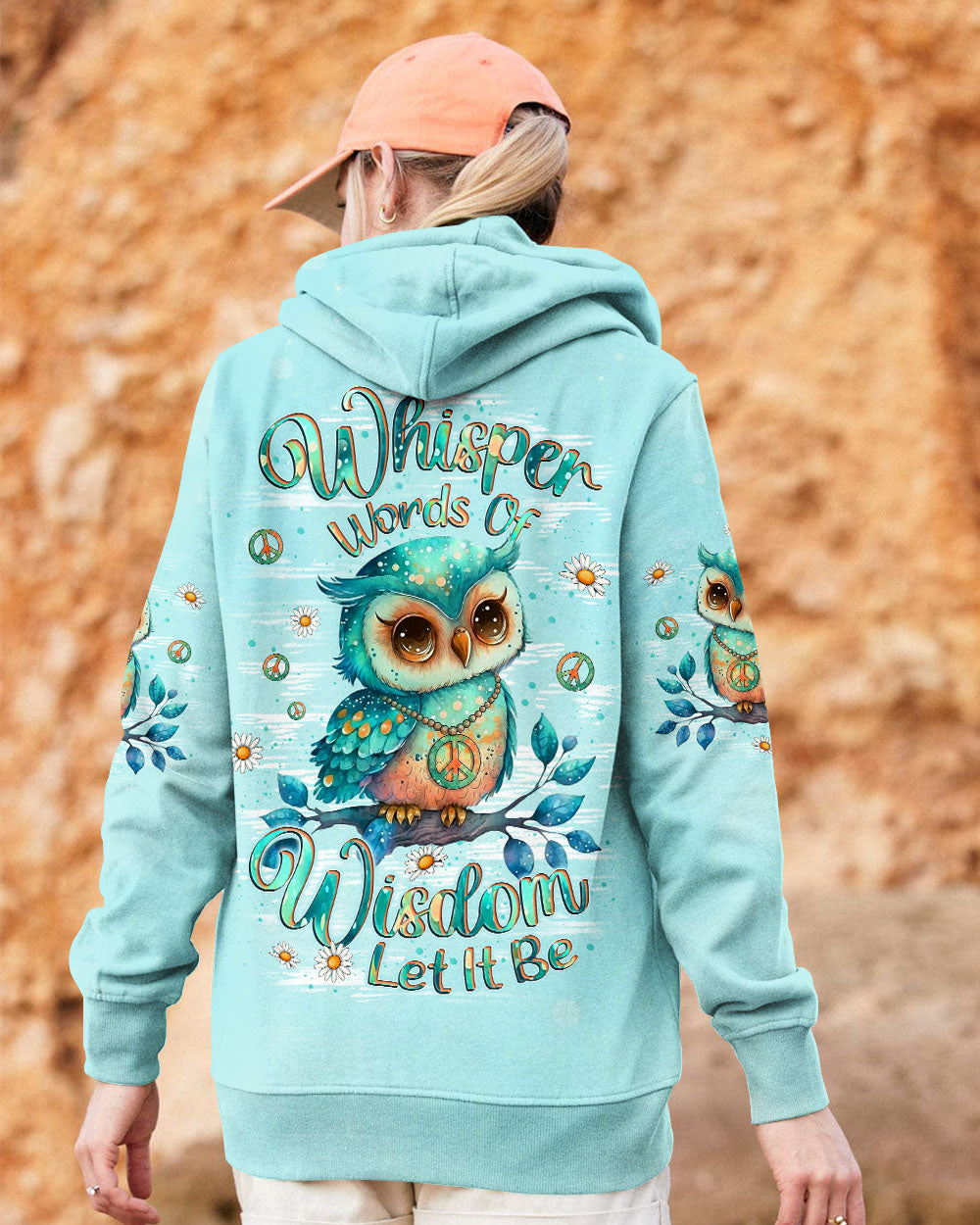 WHISPER WORDS OF WISDOM LET IT BE OWL ALL OVER PRINT - YHLT2411251