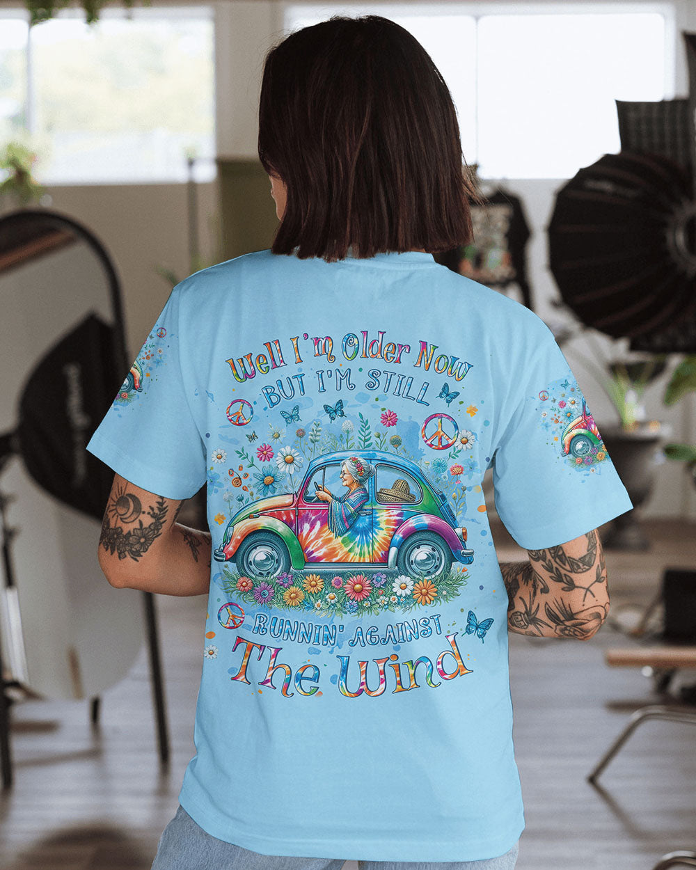 RUNNING AGAINST THE WIND TIE DYE ALL OVER PRINT - YHLT2501243