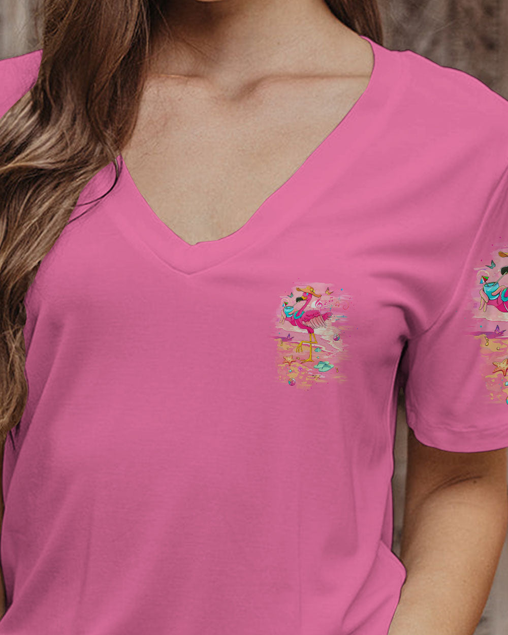 PRETTY IN PINK FLAMINGO ALL OVER PRINT - YHLT2506241