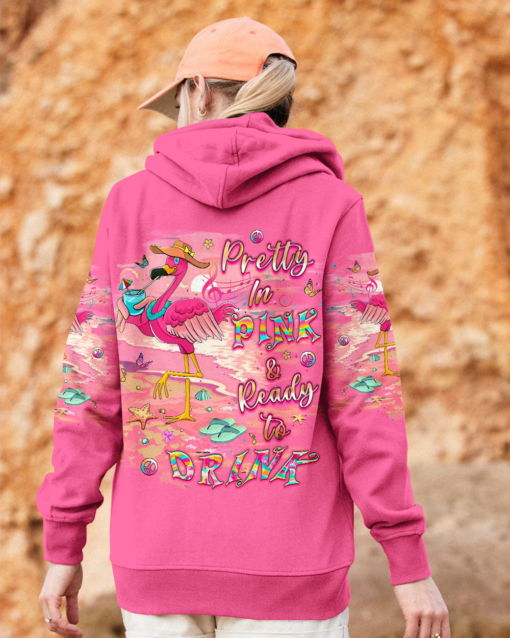 PRETTY IN PINK FLAMINGO ALL OVER PRINT - YHLT2506241