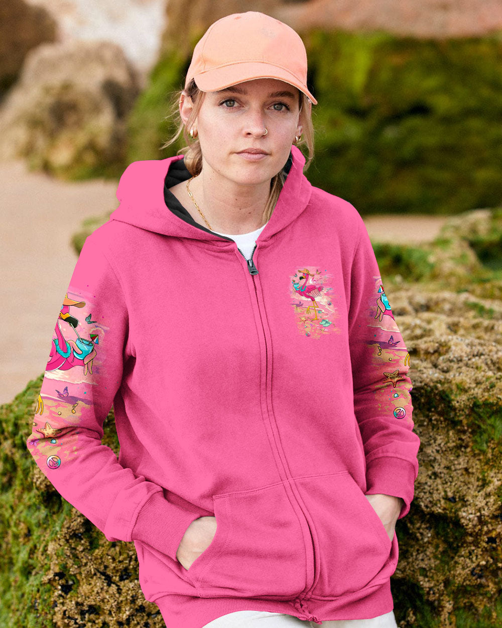PRETTY IN PINK FLAMINGO ALL OVER PRINT - YHLT2506241