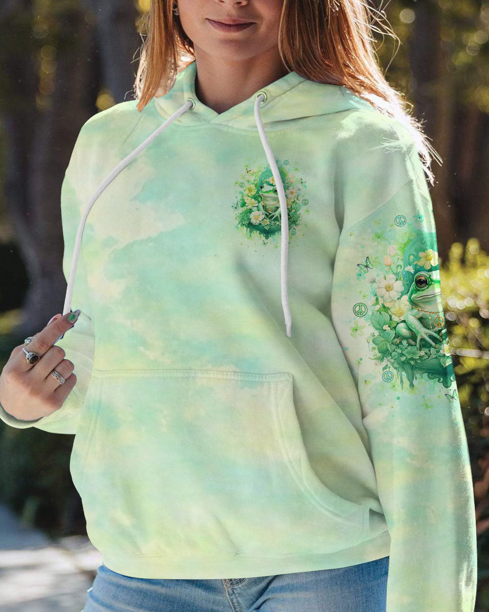 JUST BREATHE FROG ALL OVER PRINT - YHLT2507241