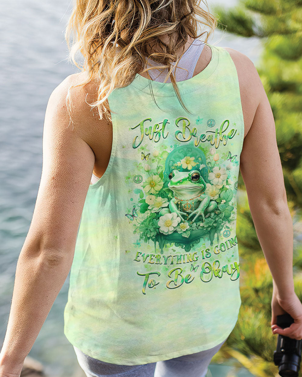 JUST BREATHE FROG ALL OVER PRINT - YHLT2507241