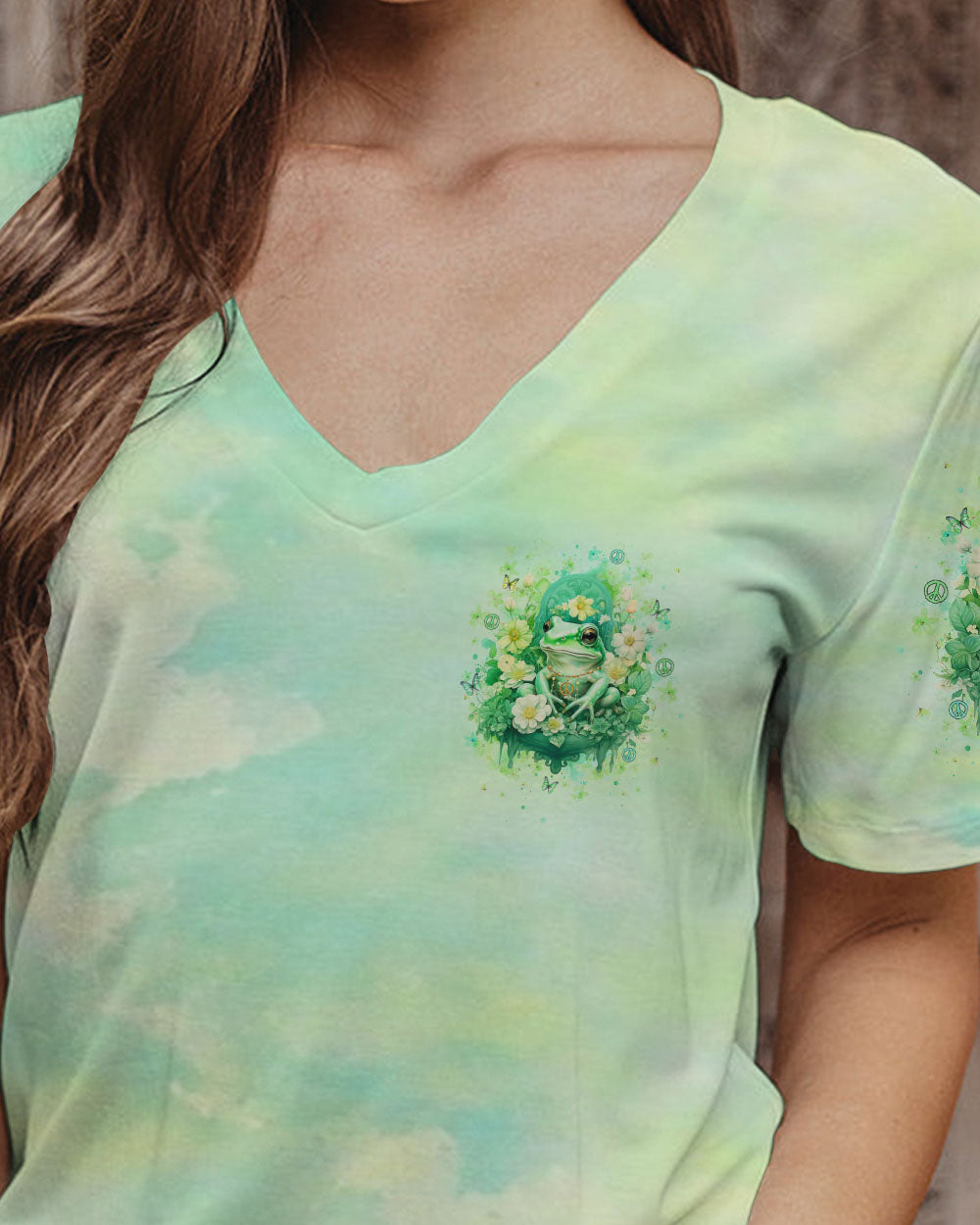 JUST BREATHE FROG ALL OVER PRINT - YHLT2507241