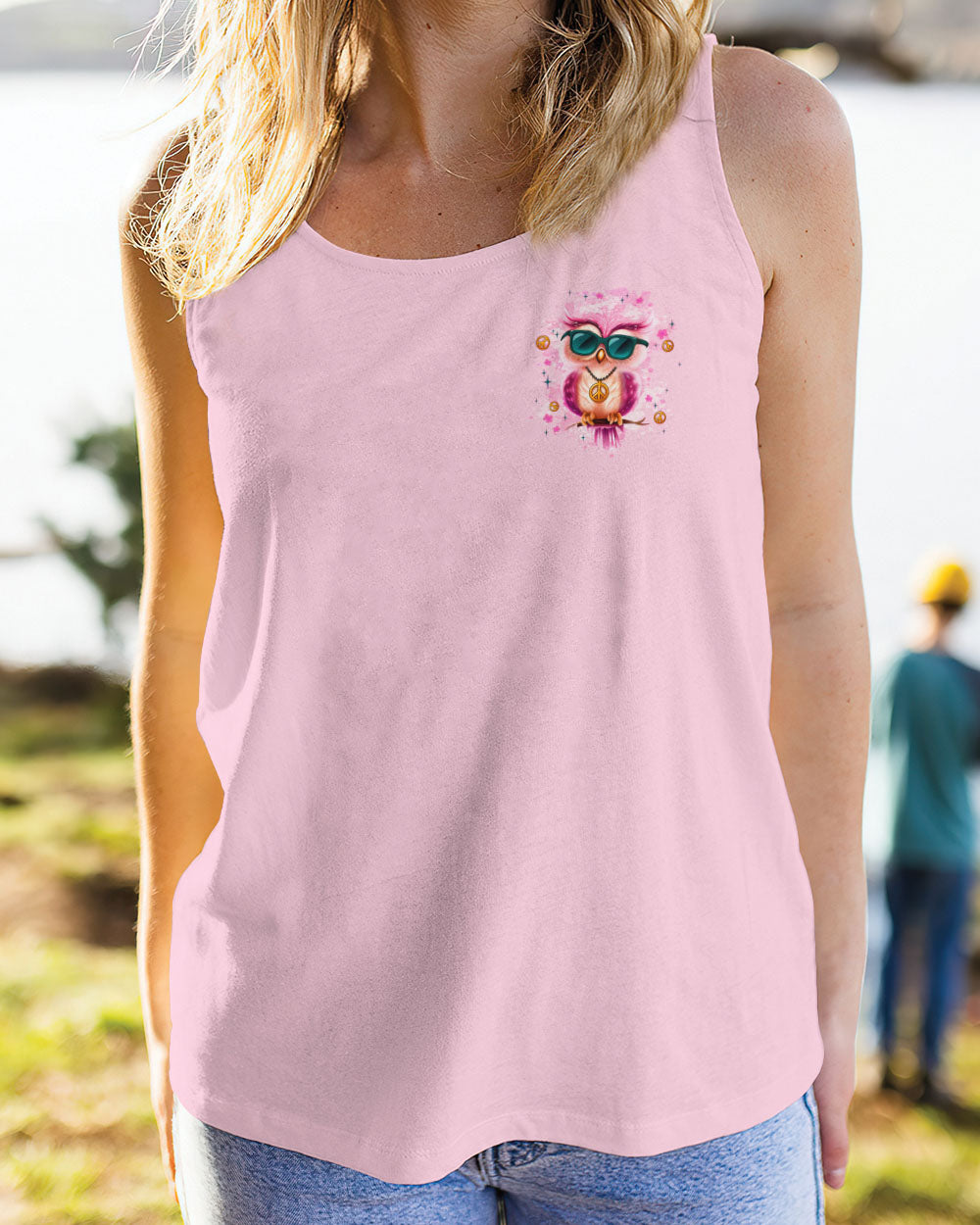 I'M NOT SHORT OWL HIPPIE ALL OVER PRINT - YHLT2508253