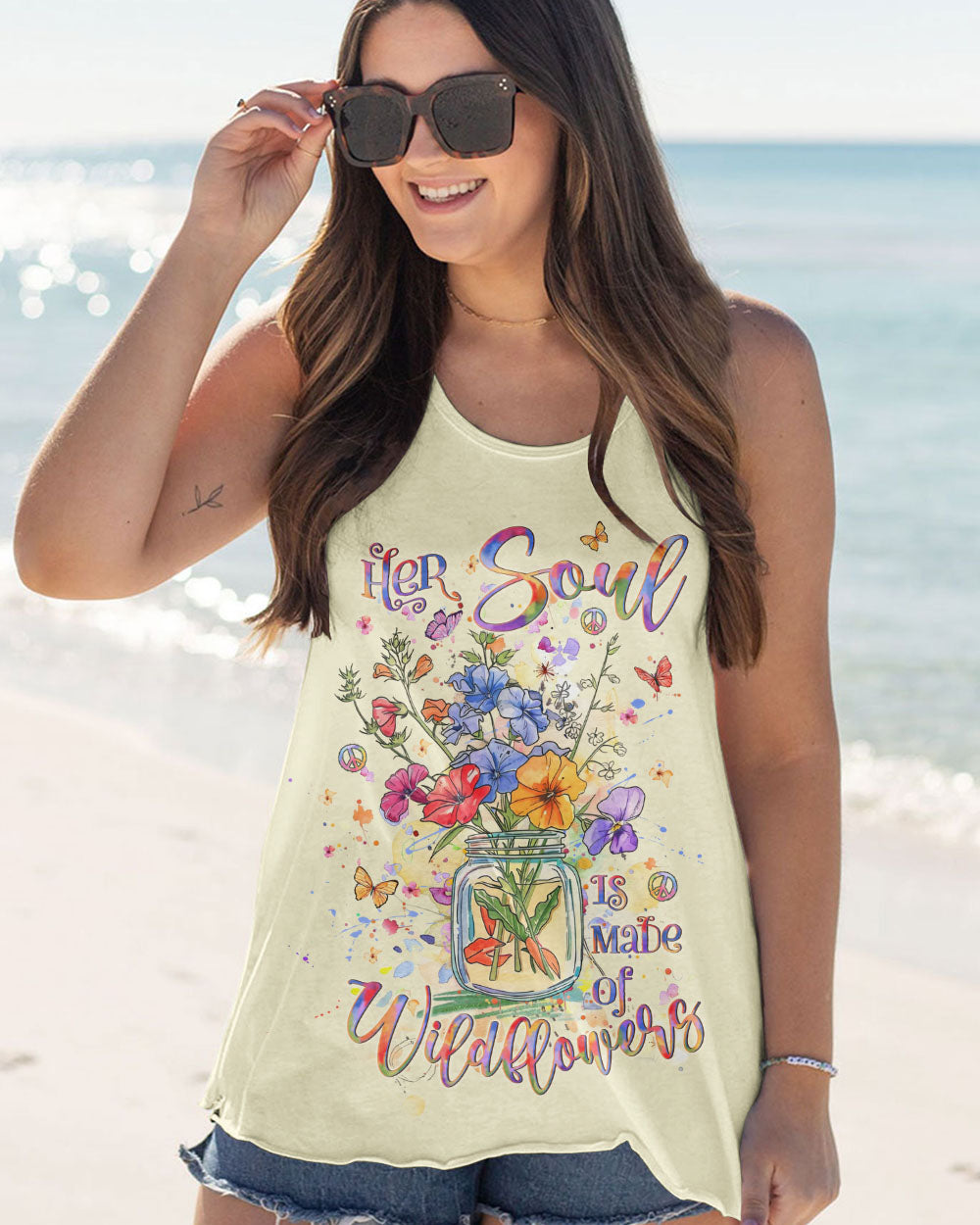 HER SOUL IS MADE OF WILDFLOWERS ALL OVER PRINT - YHLT2607241