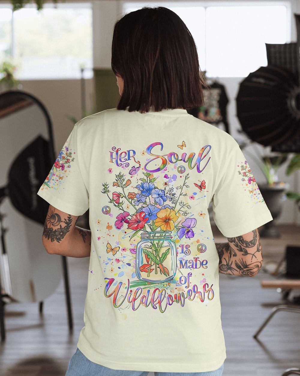 HER SOUL IS MADE OF WILDFLOWERS ALL OVER PRINT - YHLT2607241