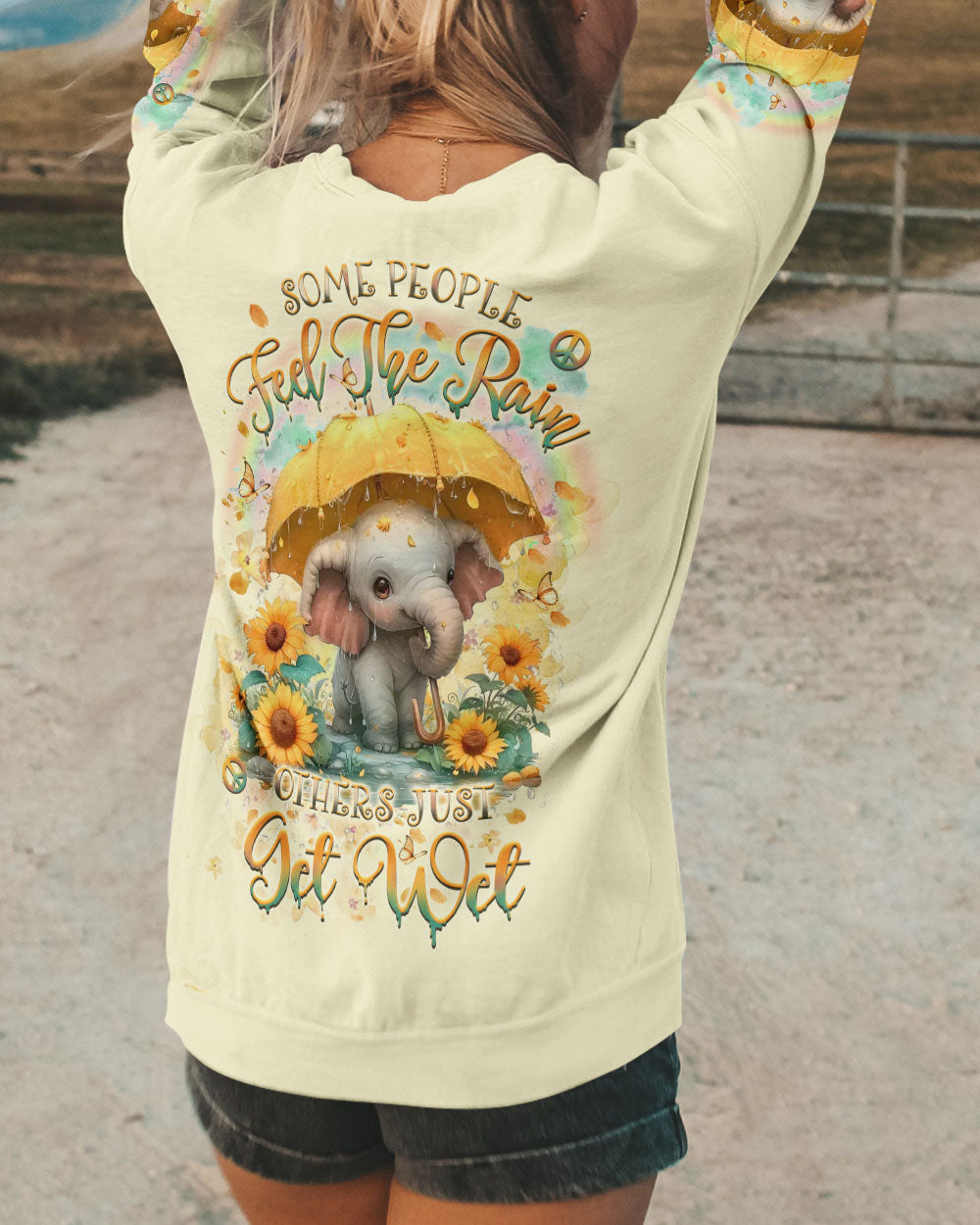 SOME PEOPLE FEEL THE RAIN ELEPHANT ALL OVER PRINT - YHLT2608243