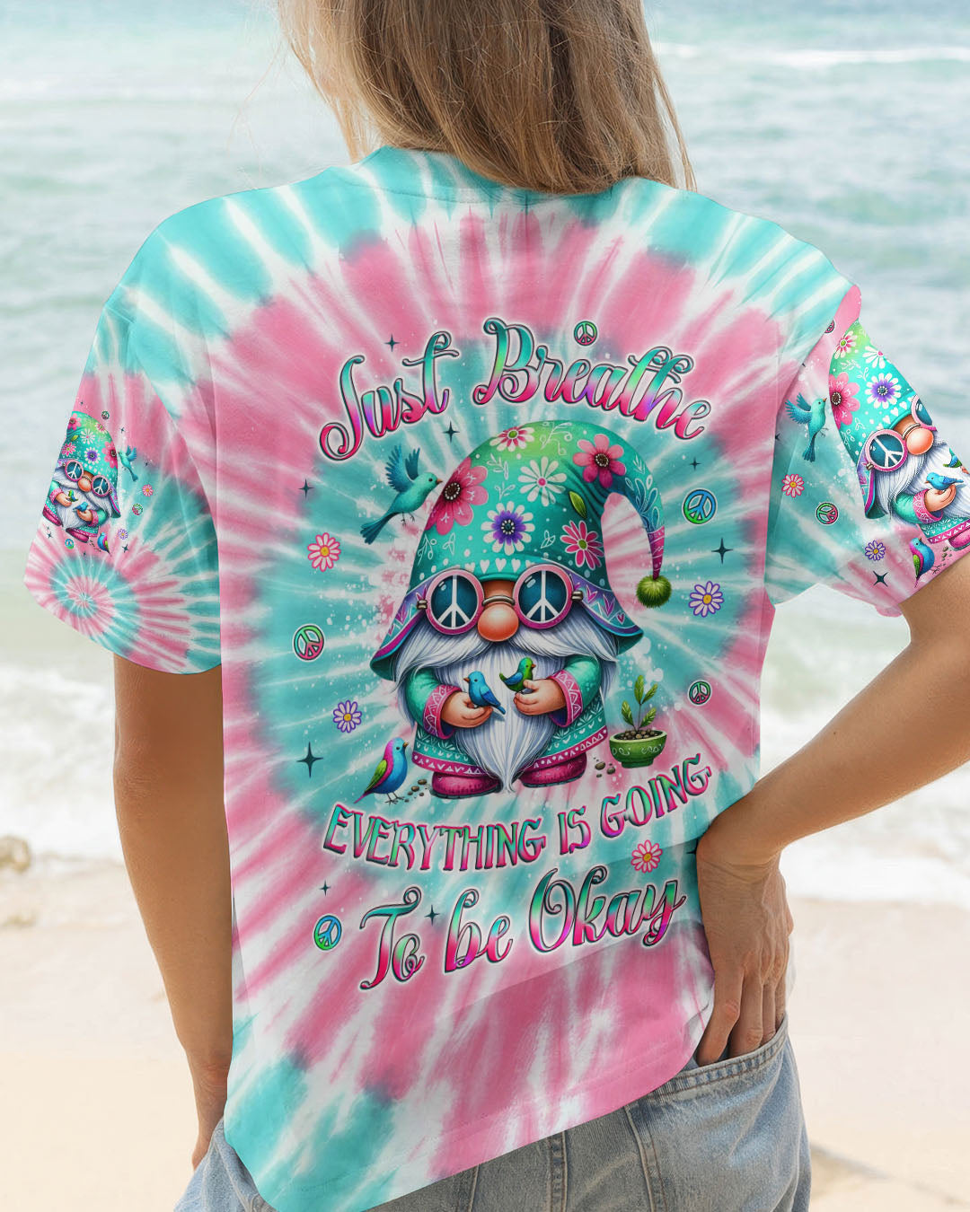 JUST BREATHE GNOME ALL OVER PRINT - YHLT2611253