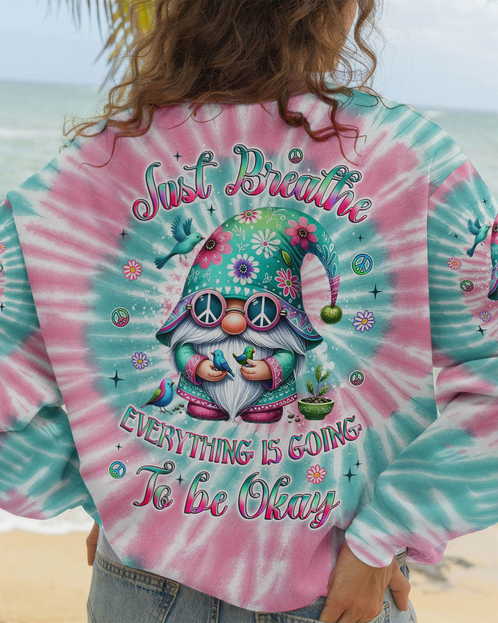 JUST BREATHE GNOME ALL OVER PRINT - YHLT2611253