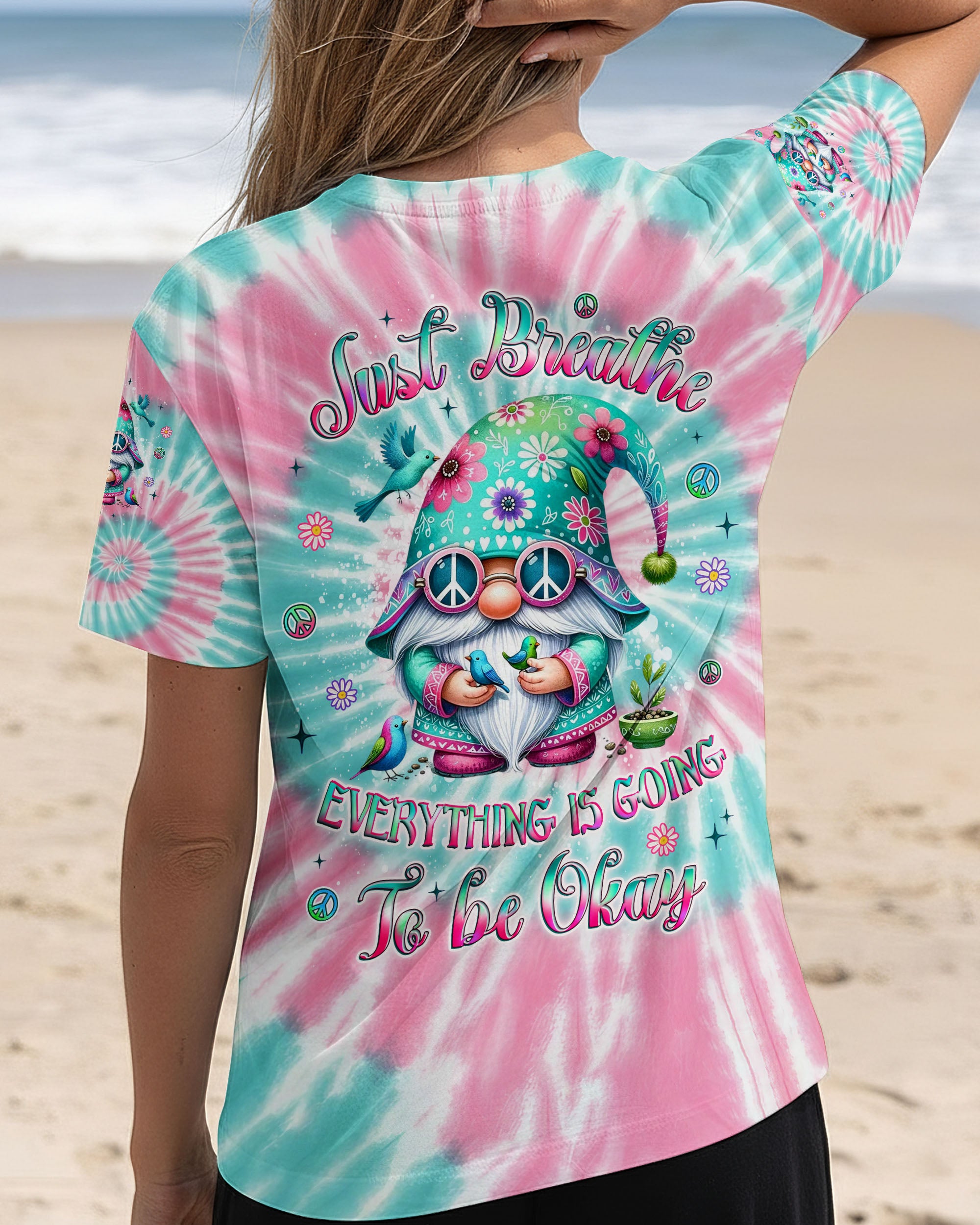 JUST BREATHE GNOME ALL OVER PRINT - YHLT2611253